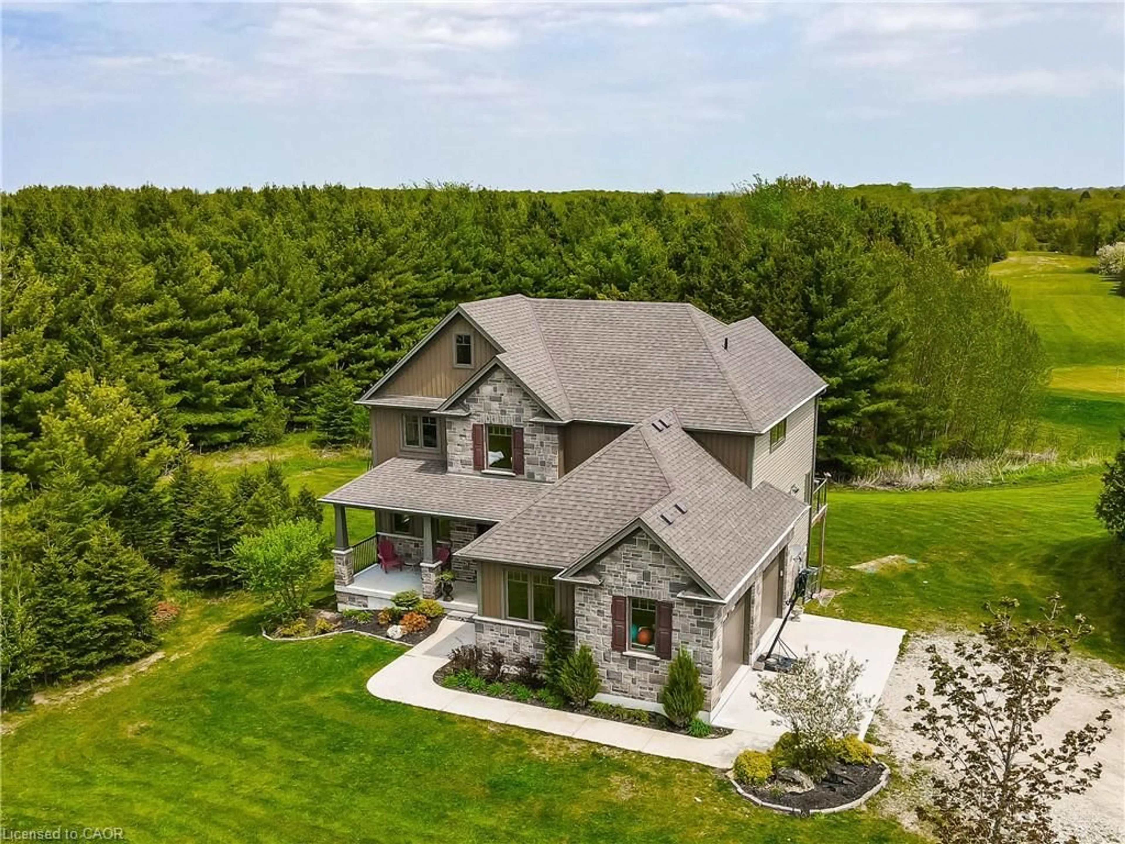 A pic from outside/outdoor area/front of a property/back of a property/a pic from drone, building for 312015 Highway 6, Ayton Ontario N0G 1C0