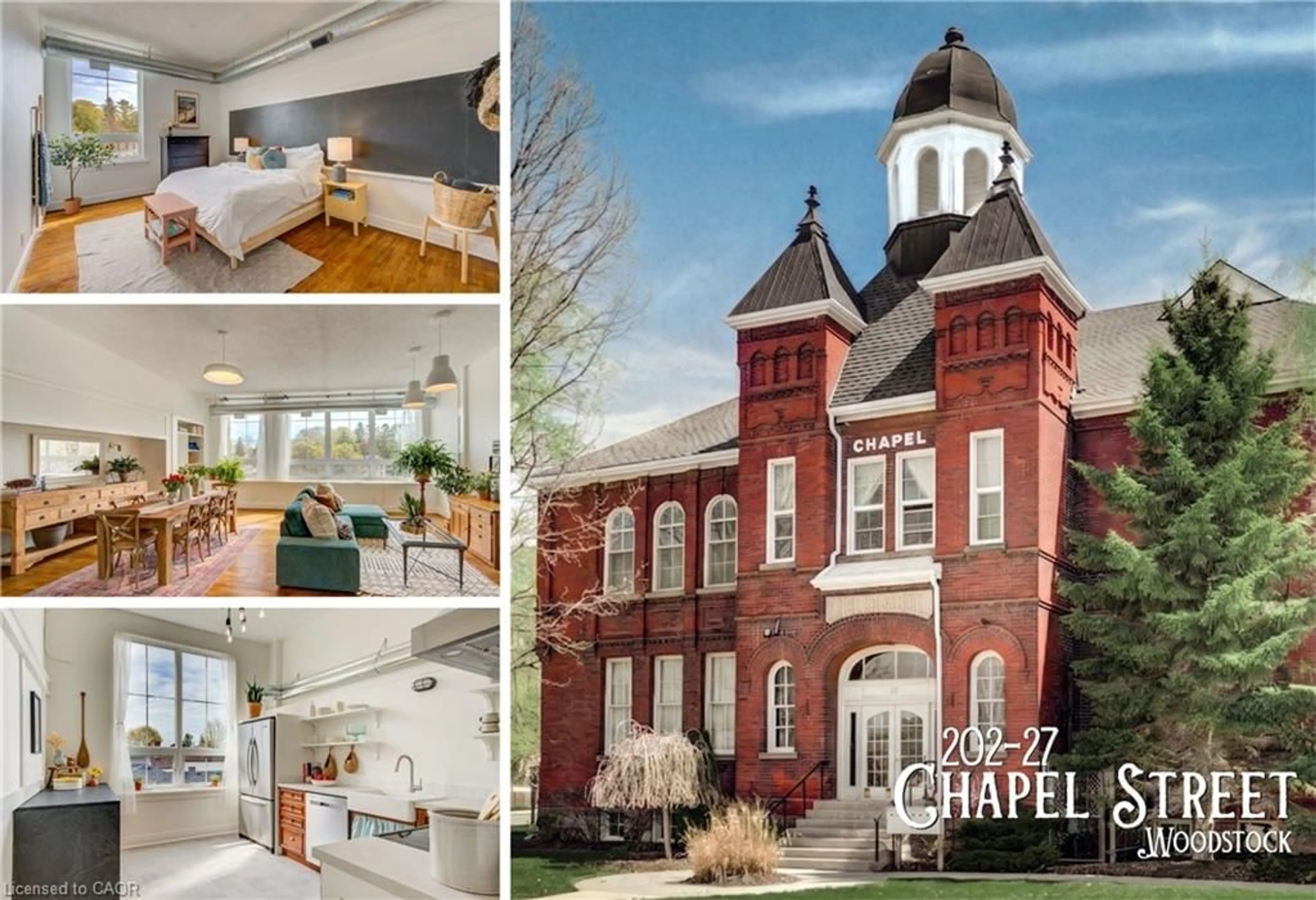 Home with brick exterior material, street for 27 Chapel St #202, Woodstock Ontario N4S 3R5