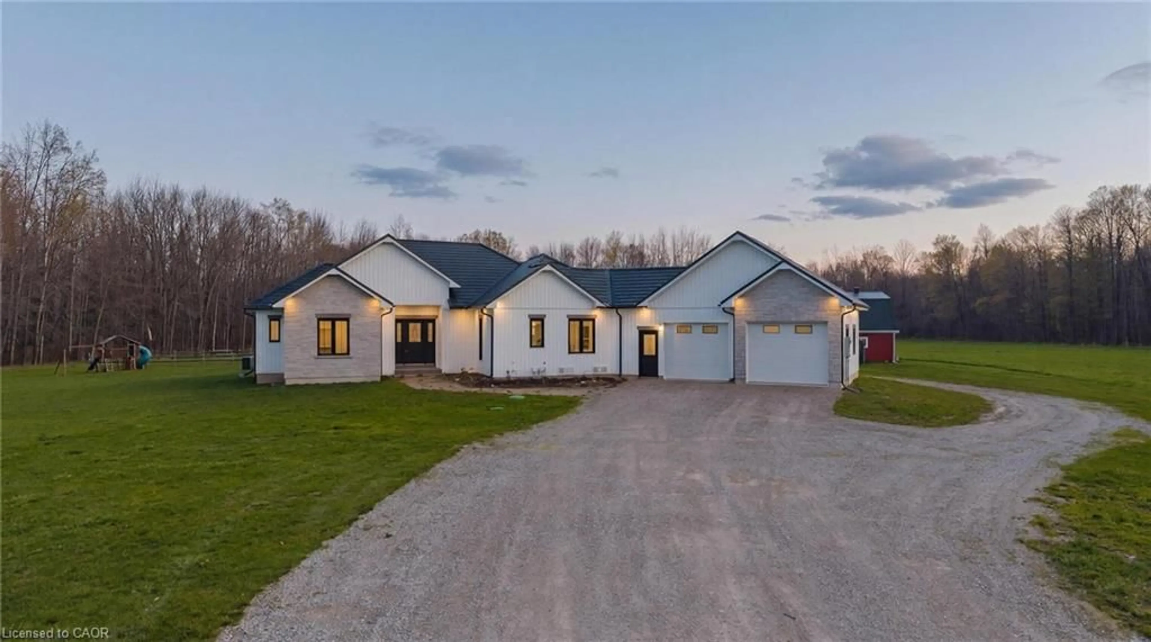 A pic from outside/outdoor area/front of a property/back of a property/a pic from drone, street for 42551 C Line Rd, Bluevale Ontario N0G 1G0