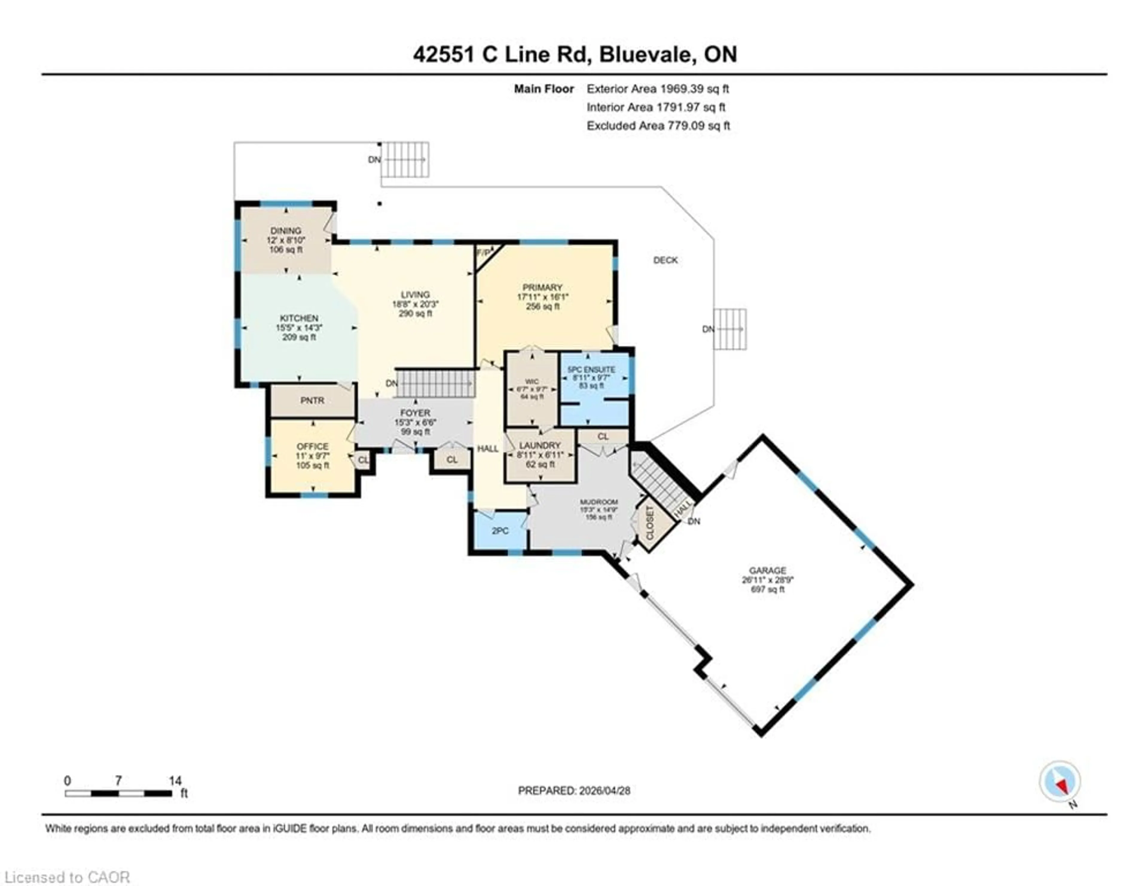 Floor plan for 42551 C Line Rd, Bluevale Ontario N0G 1G0