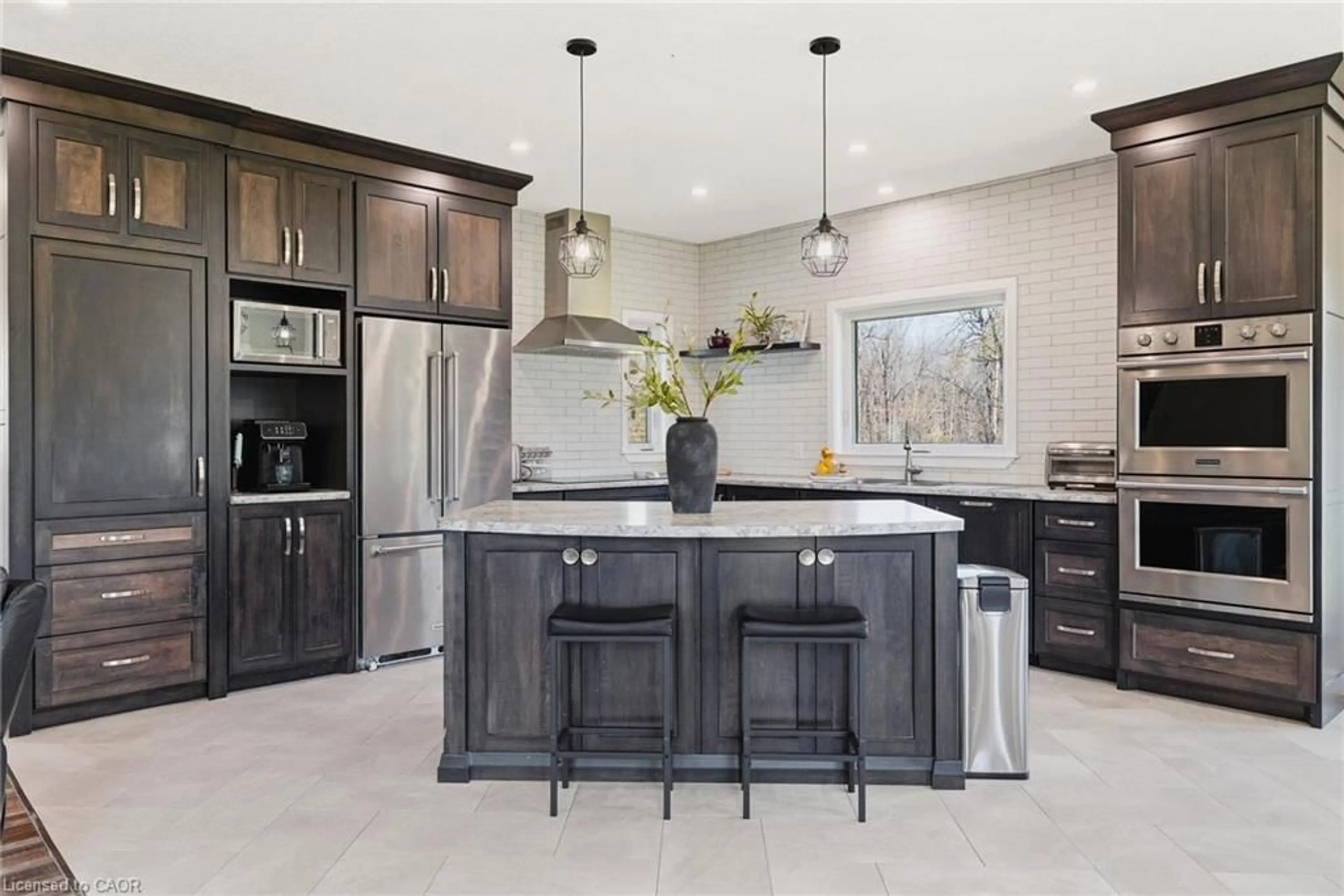 Contemporary kitchen, ceramic/tile floor for 42551 C Line Rd, Bluevale Ontario N0G 1G0
