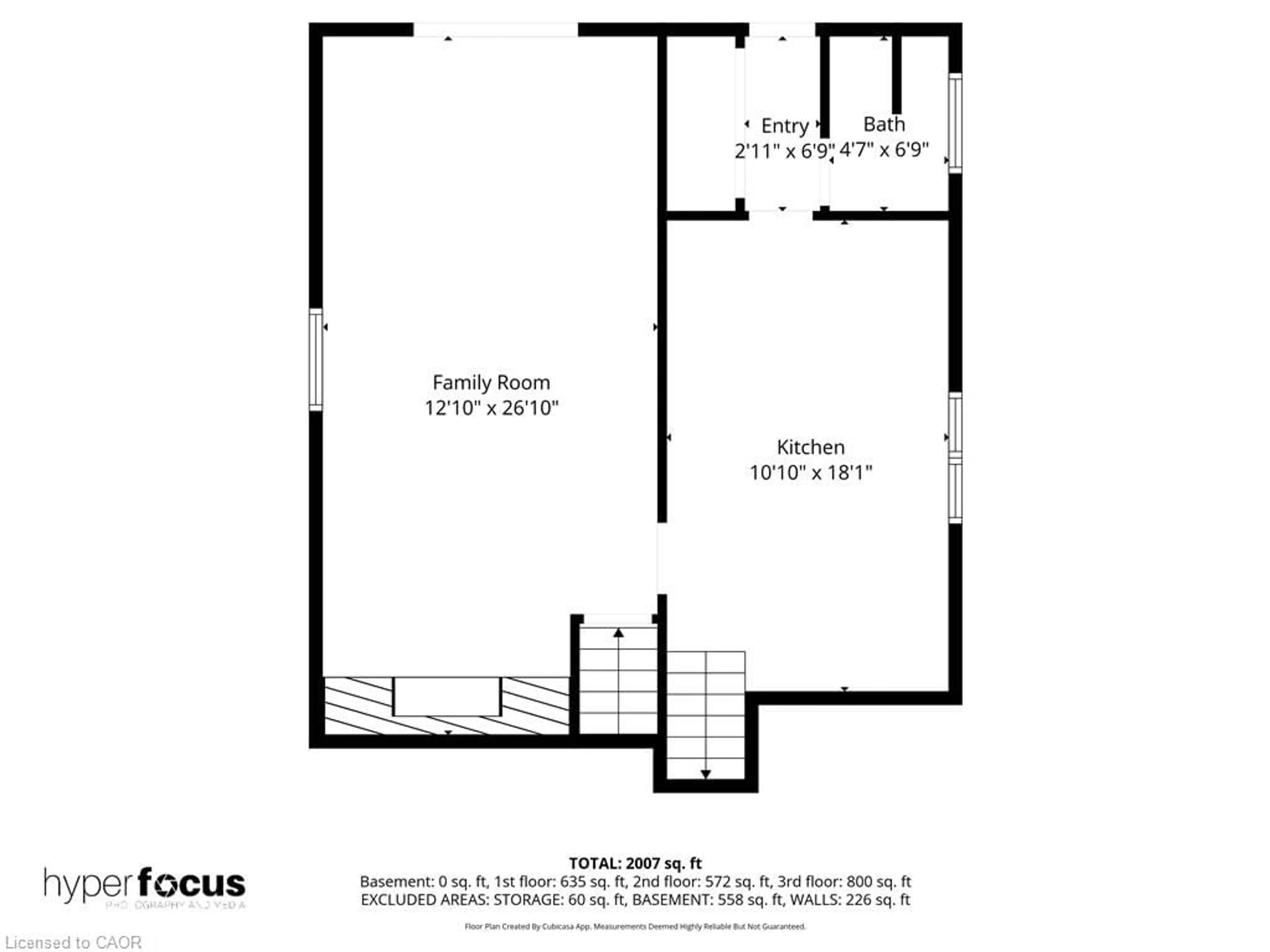 Floor plan for 55 Talbot St, Jarvis Ontario N0A 1J0