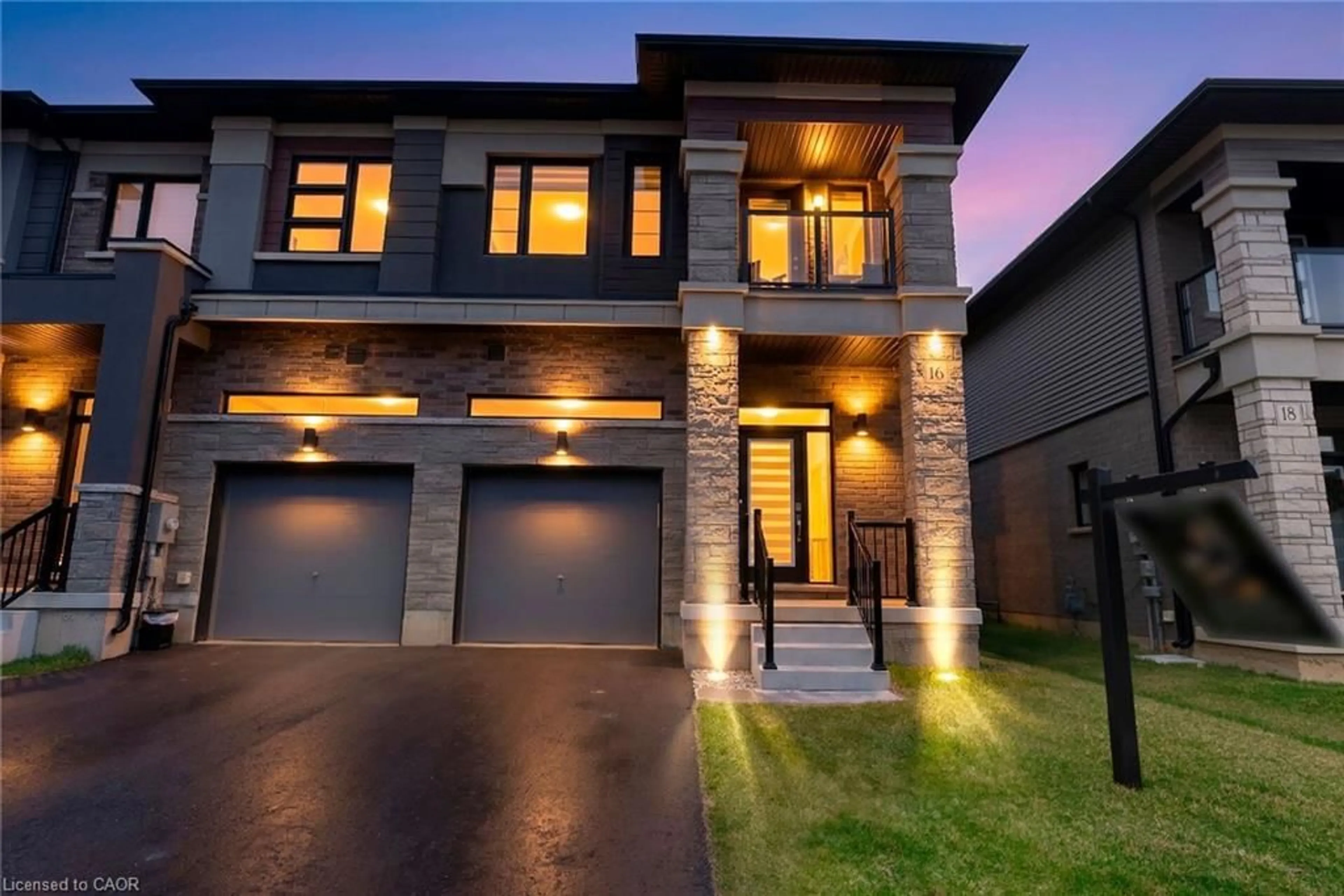 Home with brick exterior material, street for 16 Dennis Ave, Brantford Ontario N3V 0C1