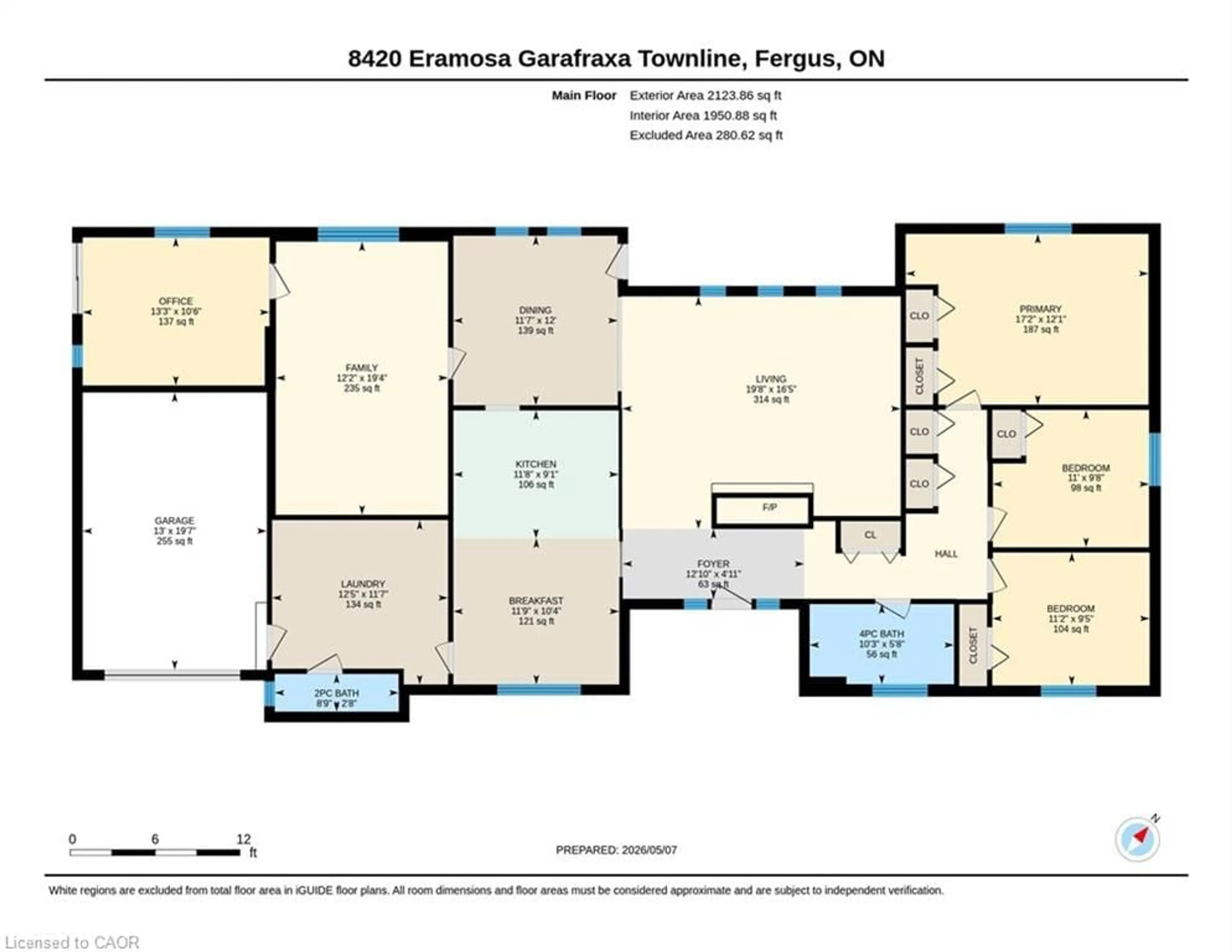 Floor plan for 8420 Eramosa-Garafraxa Tline, Fergus Ontario N1M 2W5