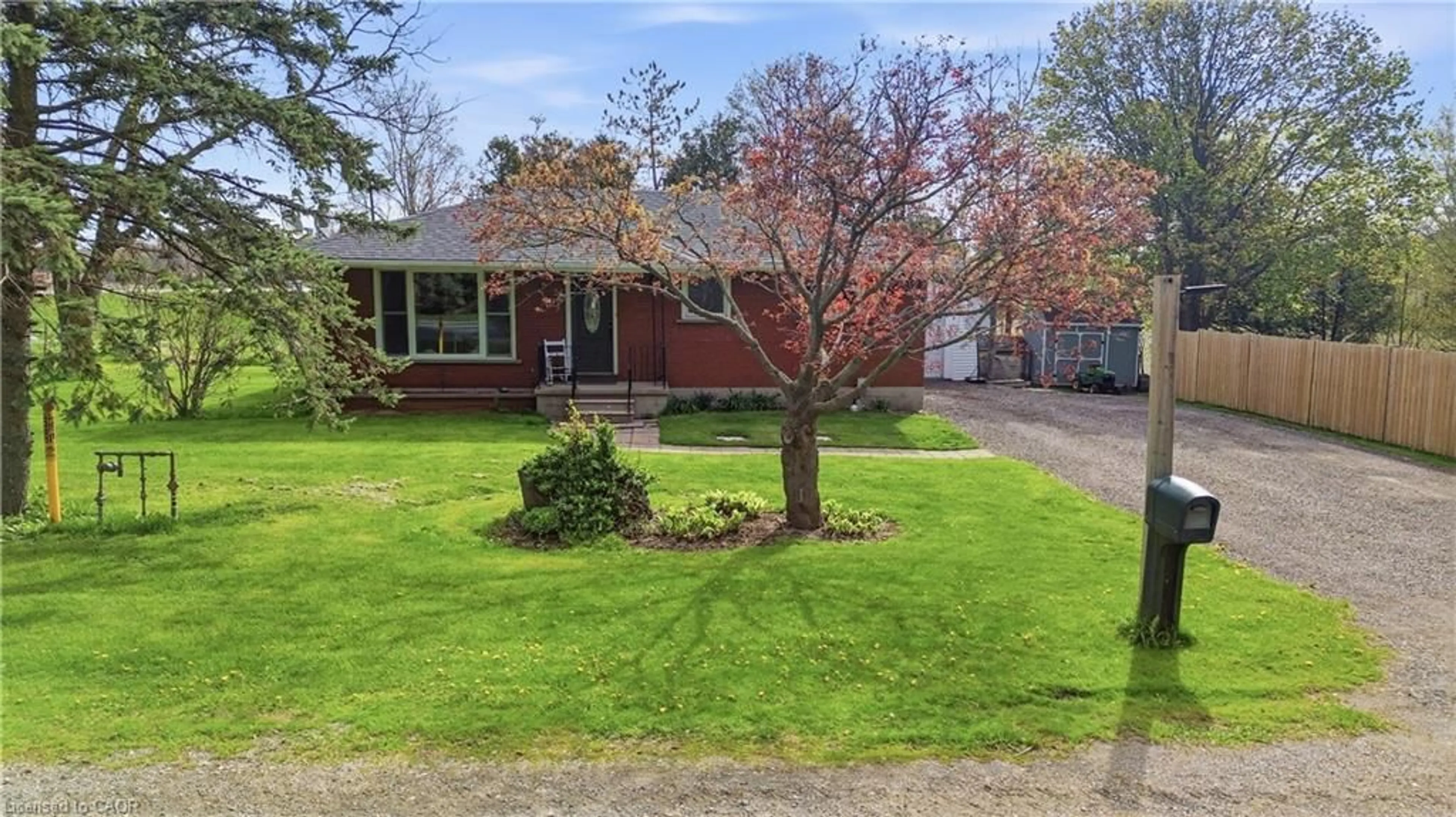 A pic from outside/outdoor area/front of a property/back of a property/a pic from drone, street for 775826 Blandford Rd, Innerkip Ontario N0J 1M0