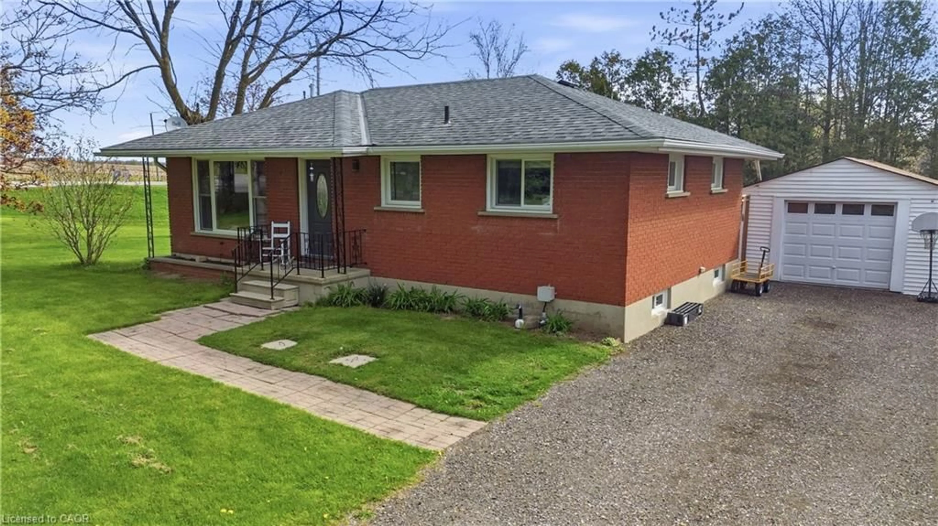 Home with brick exterior material, street for 775826 Blandford Rd, Innerkip Ontario N0J 1M0