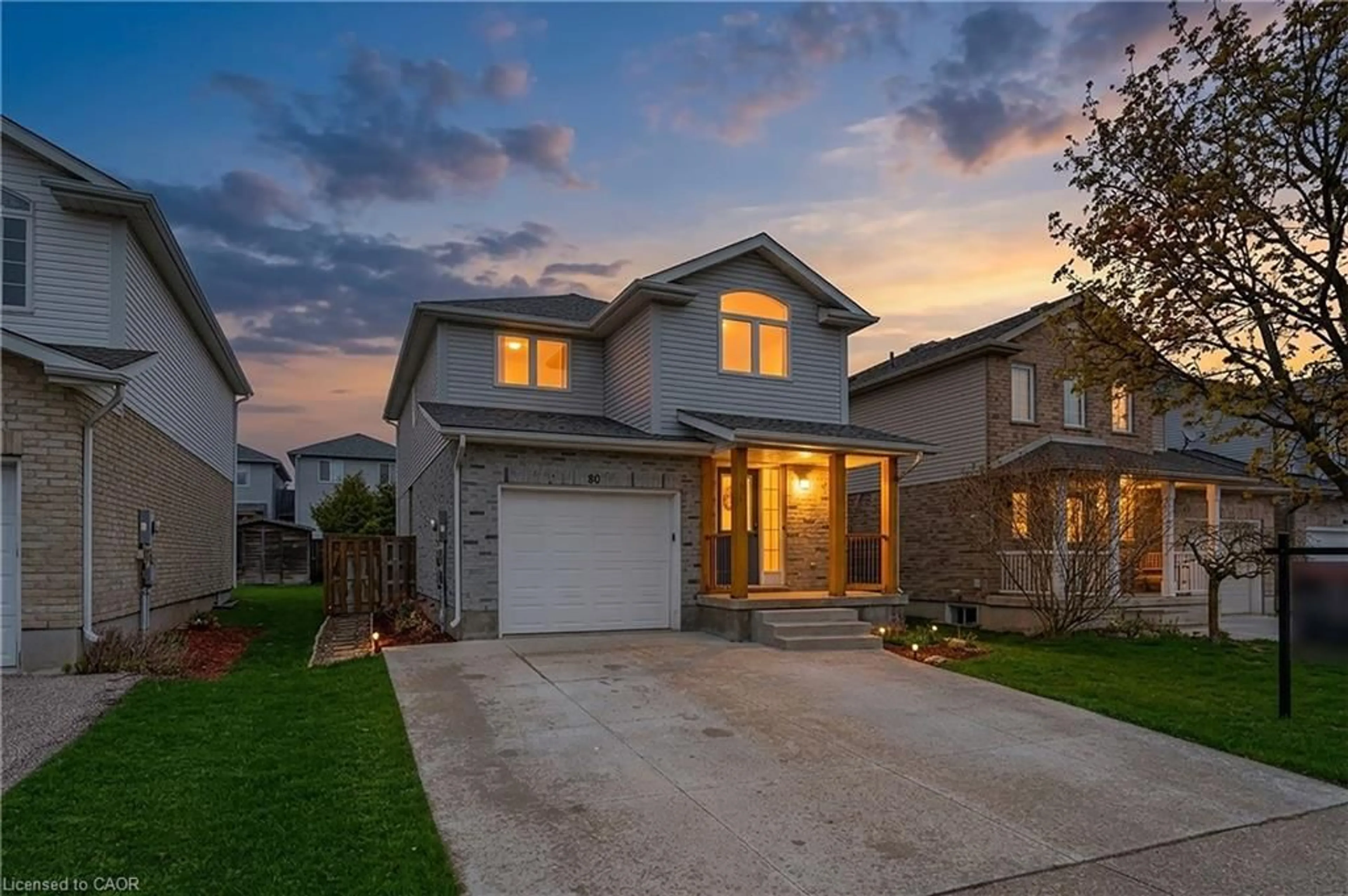 Home with brick exterior material, street for 86 Brookmead St, Elmira Ontario N3B 3L9