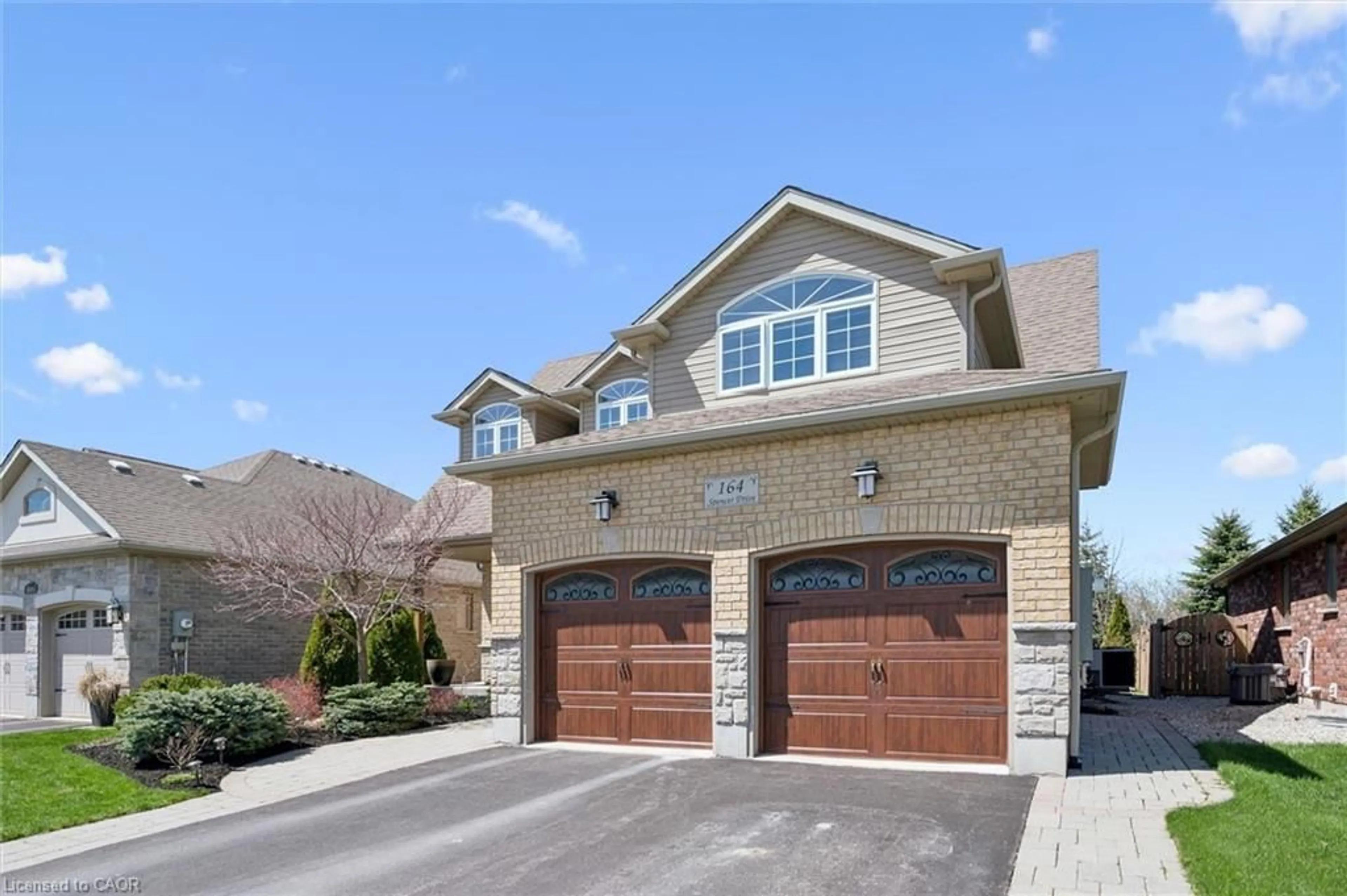 Home with brick exterior material, street for 164 Spencer Dr, Elora Ontario N0B 1S0