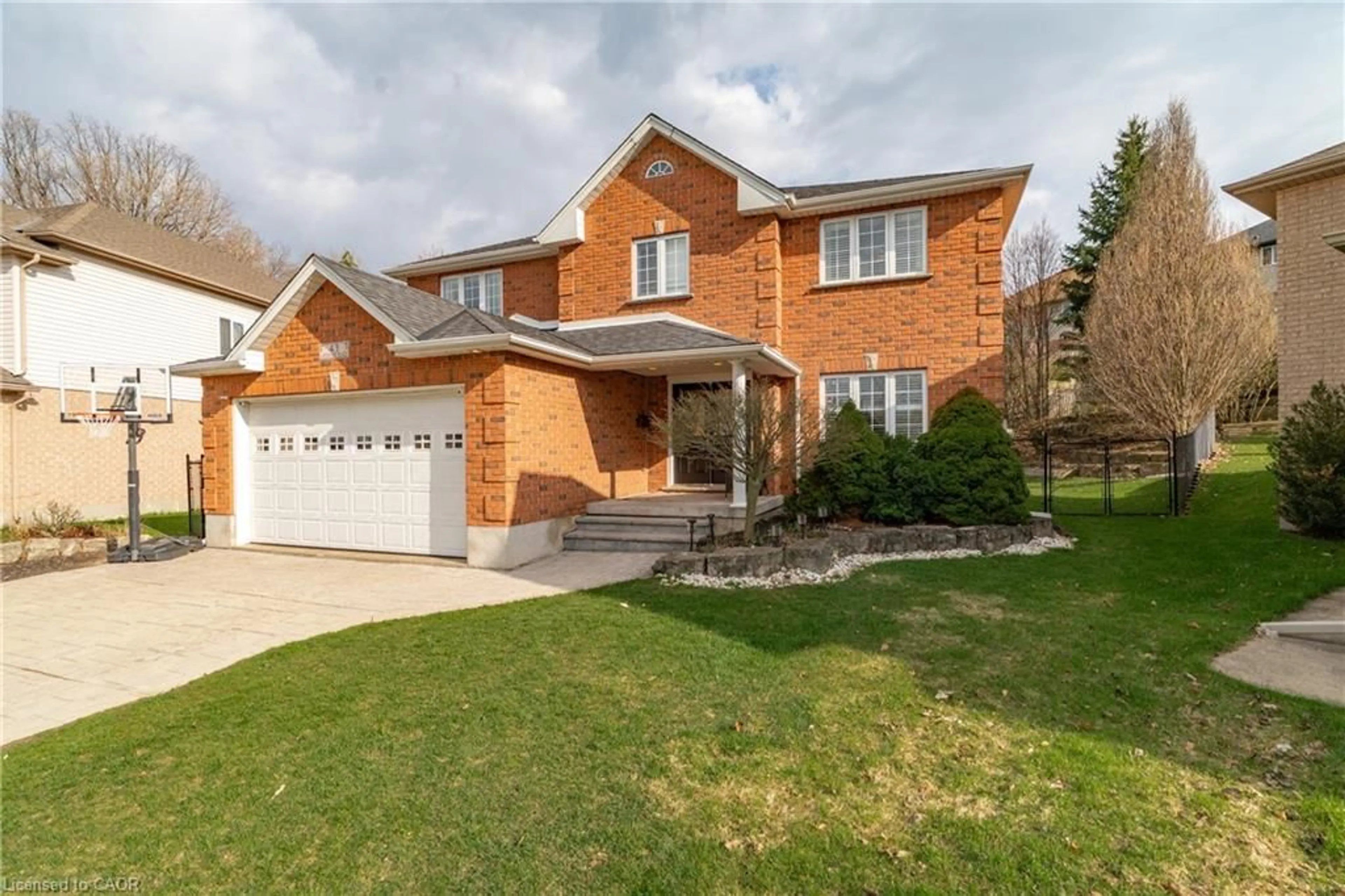 Home with brick exterior material, street for 43 Ardwood Pl, Kitchener Ontario N4A 4C3
