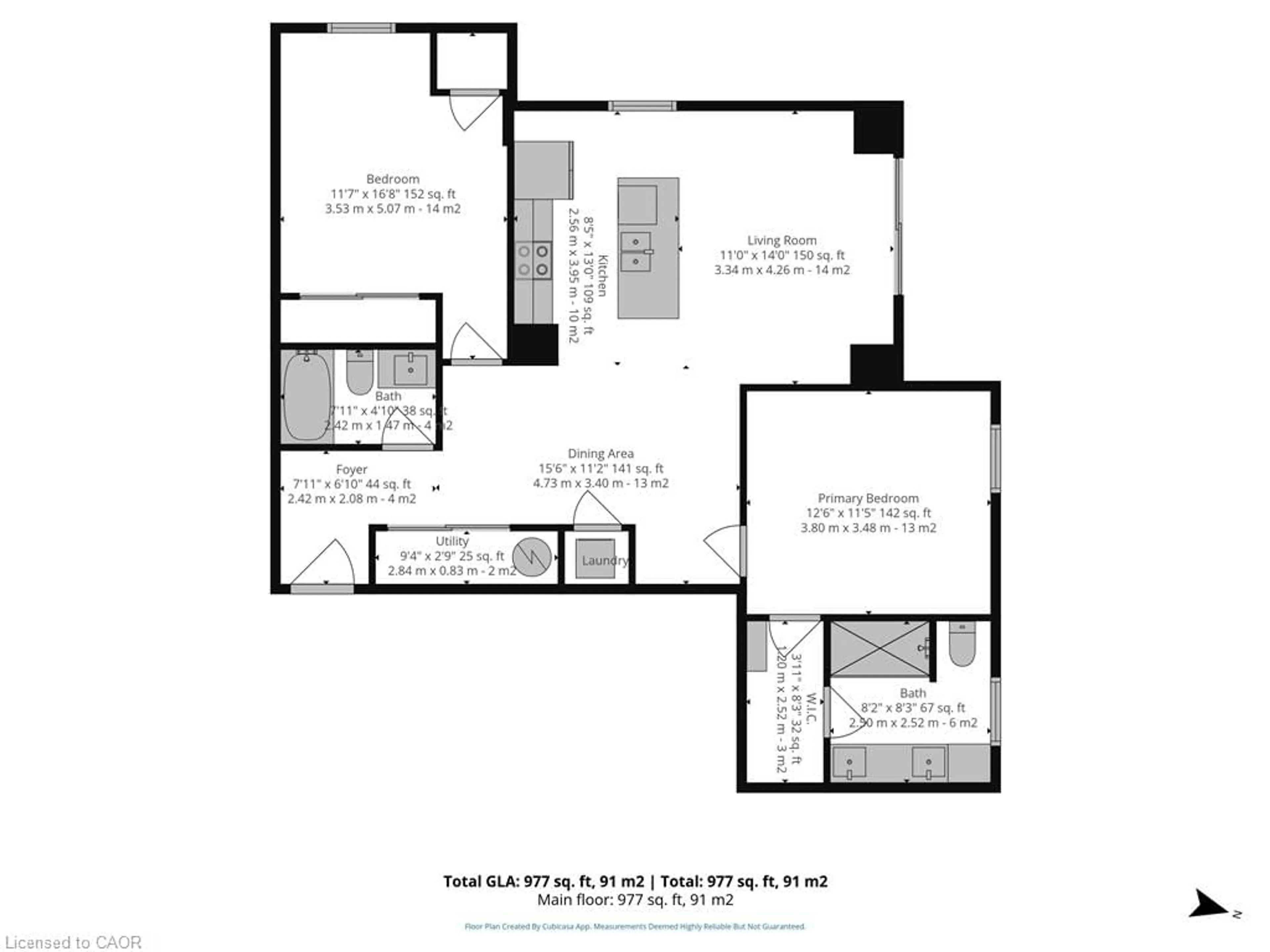 Floor plan for 118 West St #201, Port Colborne Ontario L3K 4E6