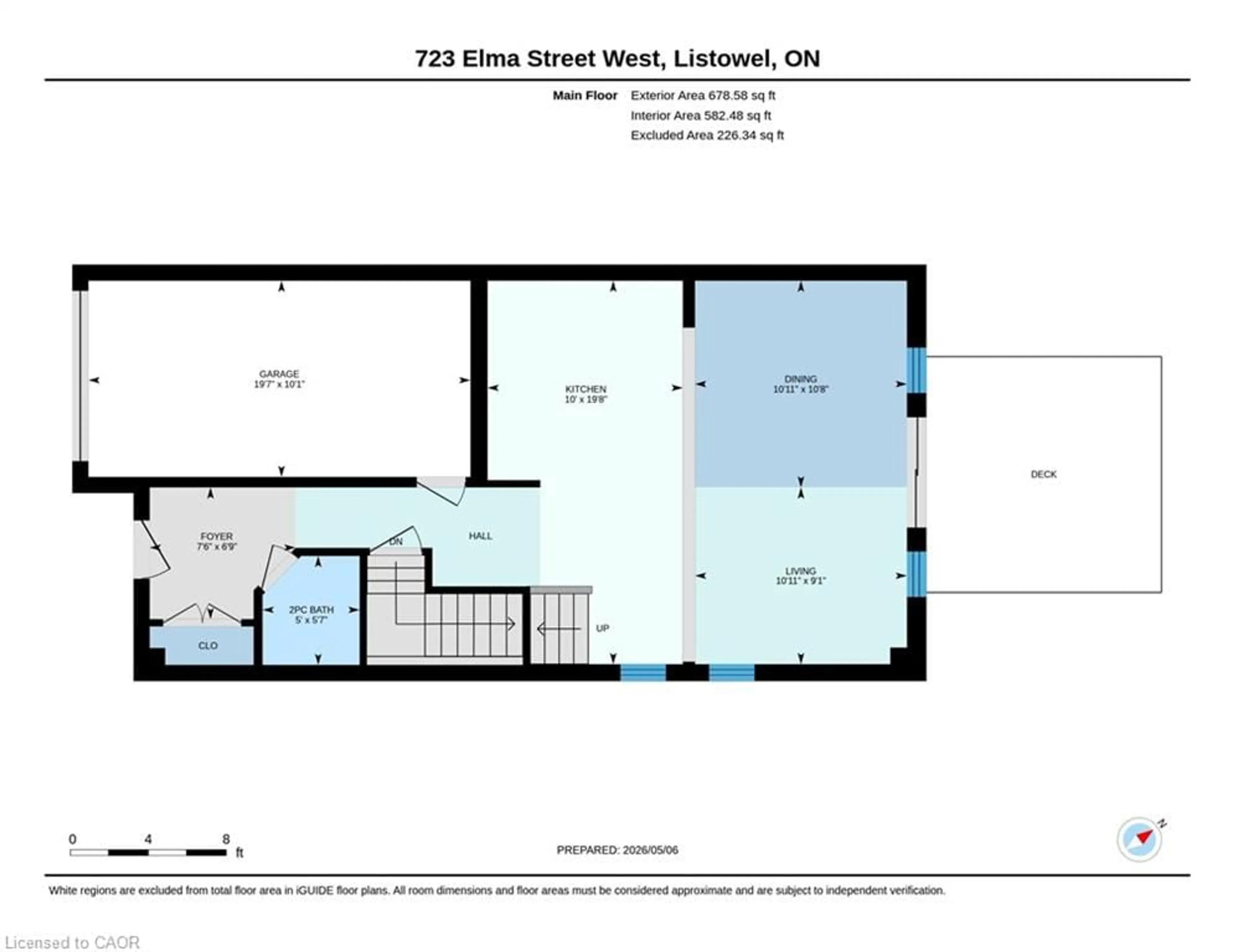 Floor plan for 723 Elma St, Listowel Ontario N4W 1W5