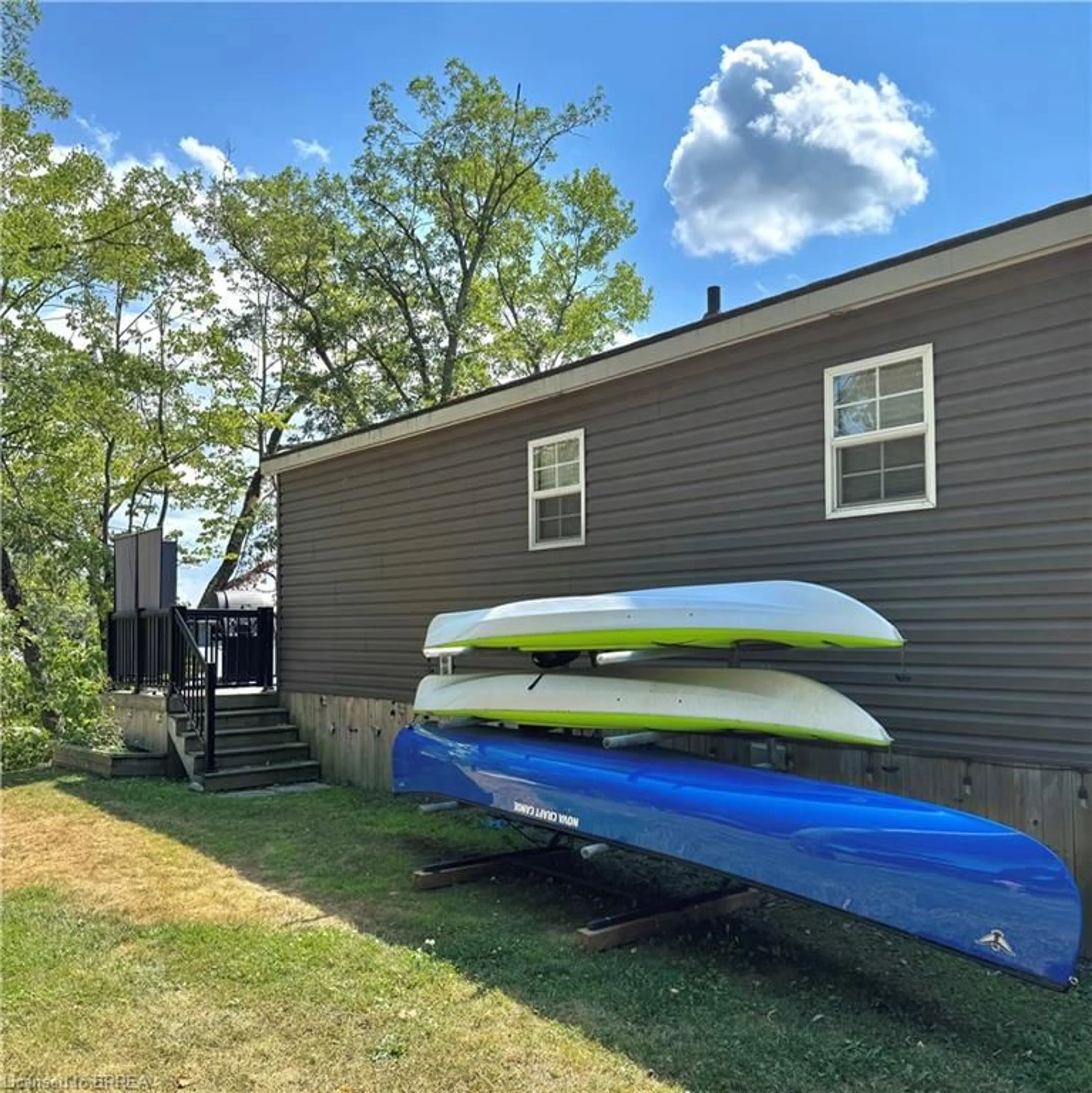 Home with vinyl exterior material, water/lake/river/ocean view for 1336 South Morrison Lake Rd #23 Riverside, Kilworthy Ontario P0E 1G0