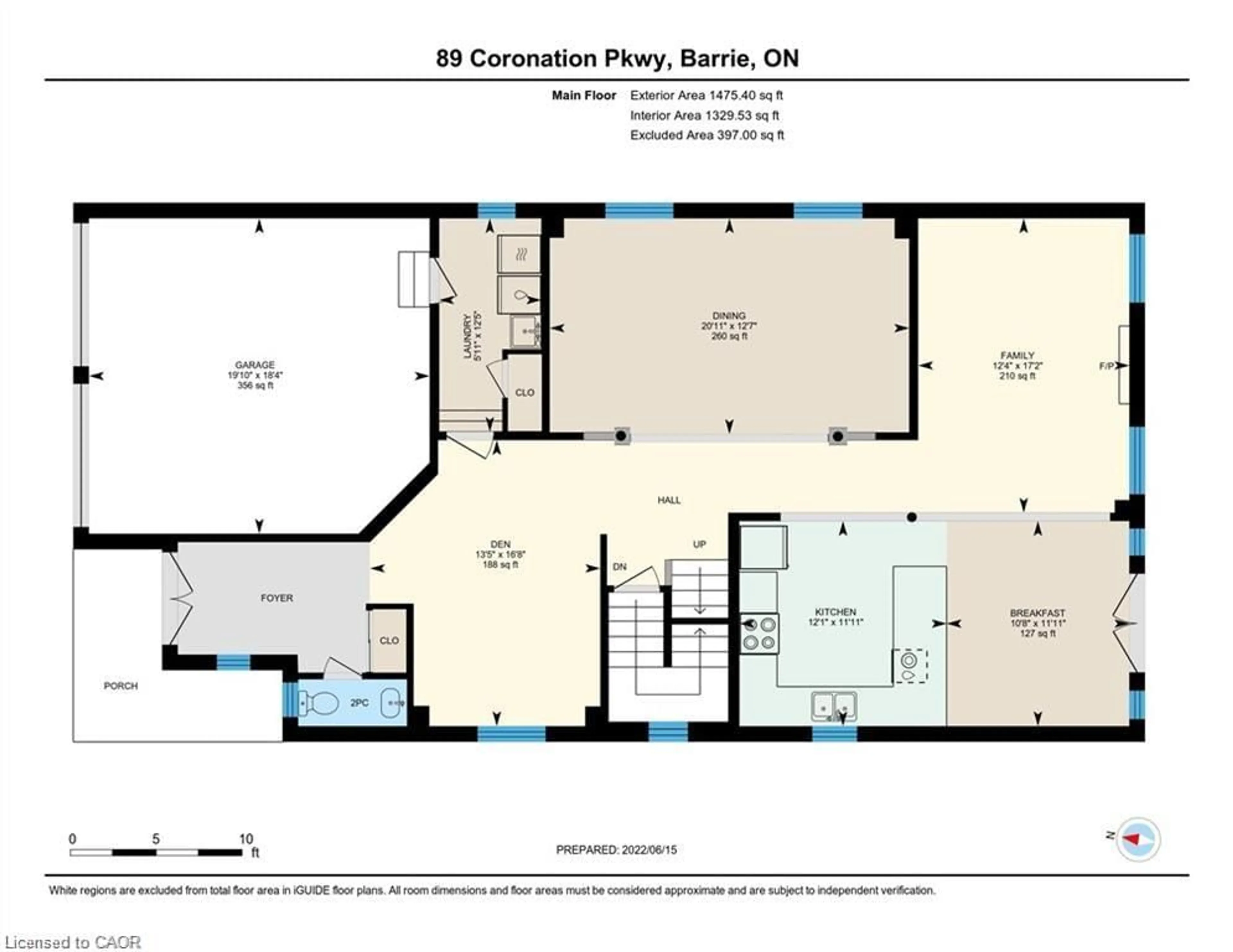 Floor plan for 89 Coronation Pky, Barrie Ontario L4M 0E2