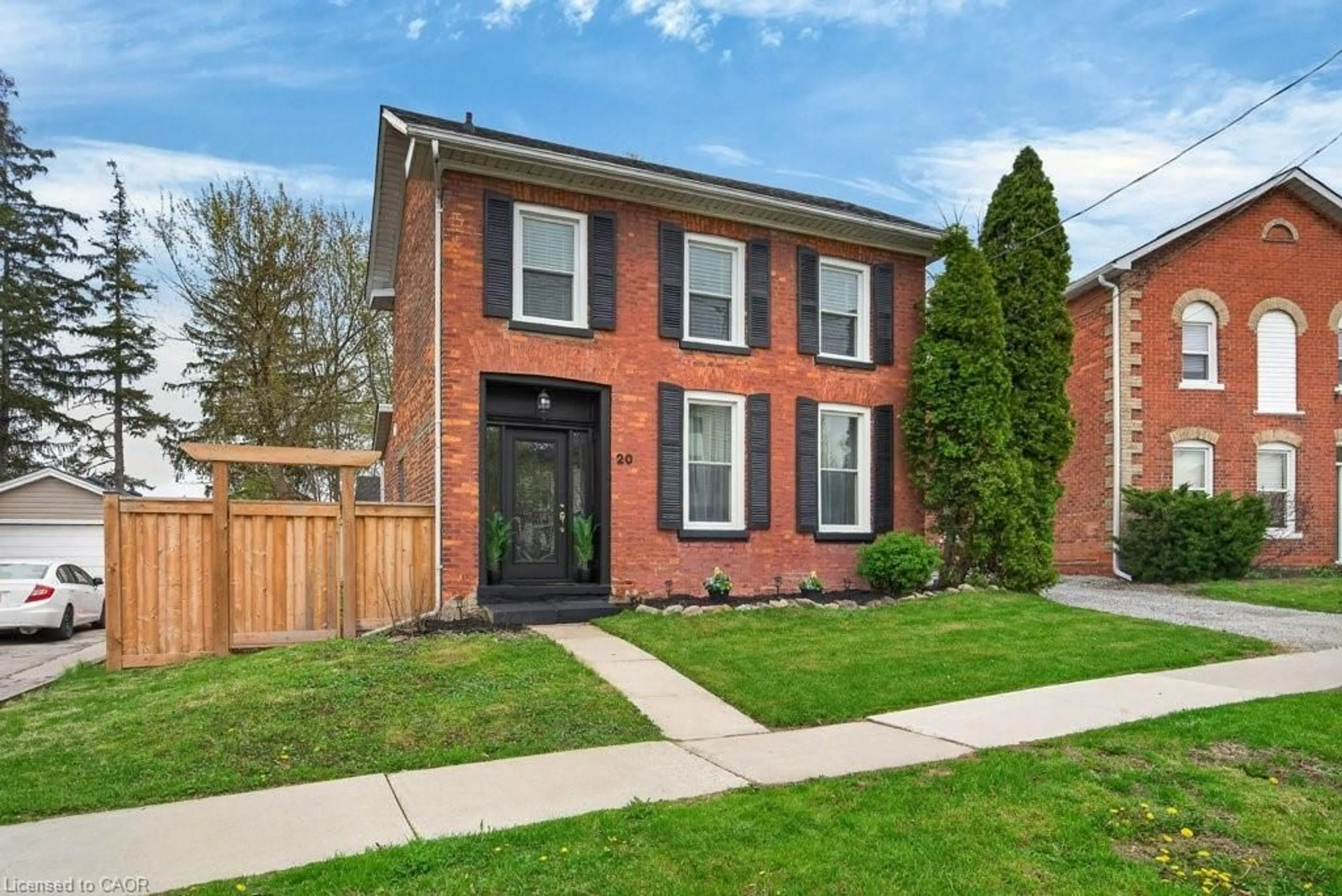Home with brick exterior material, street for 20 Wigton St, Caledonia Ontario N3W 1E9