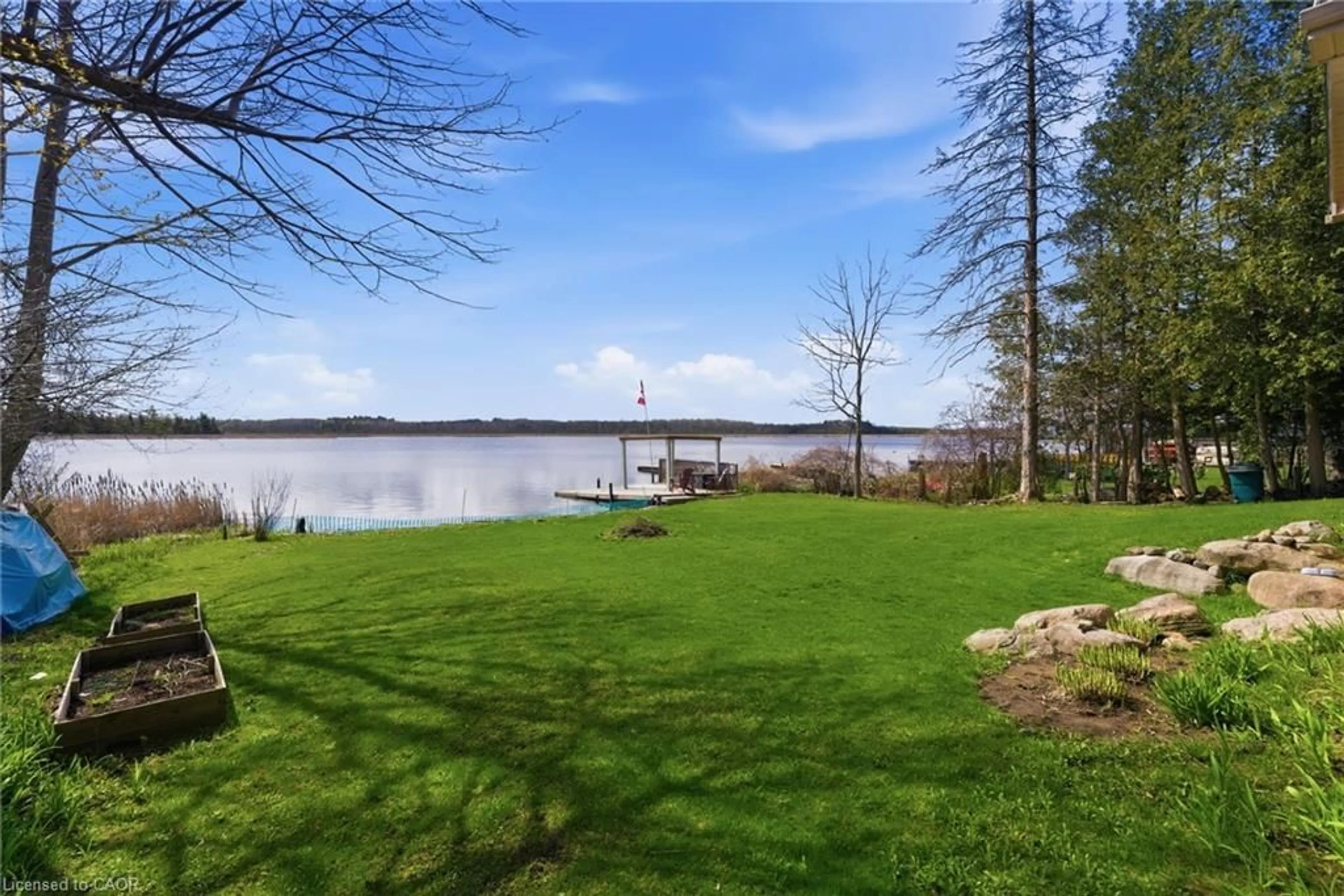 Patio, water/lake/river/ocean view for 38 Cowans Cres, Omemee Ontario K0L 2W0