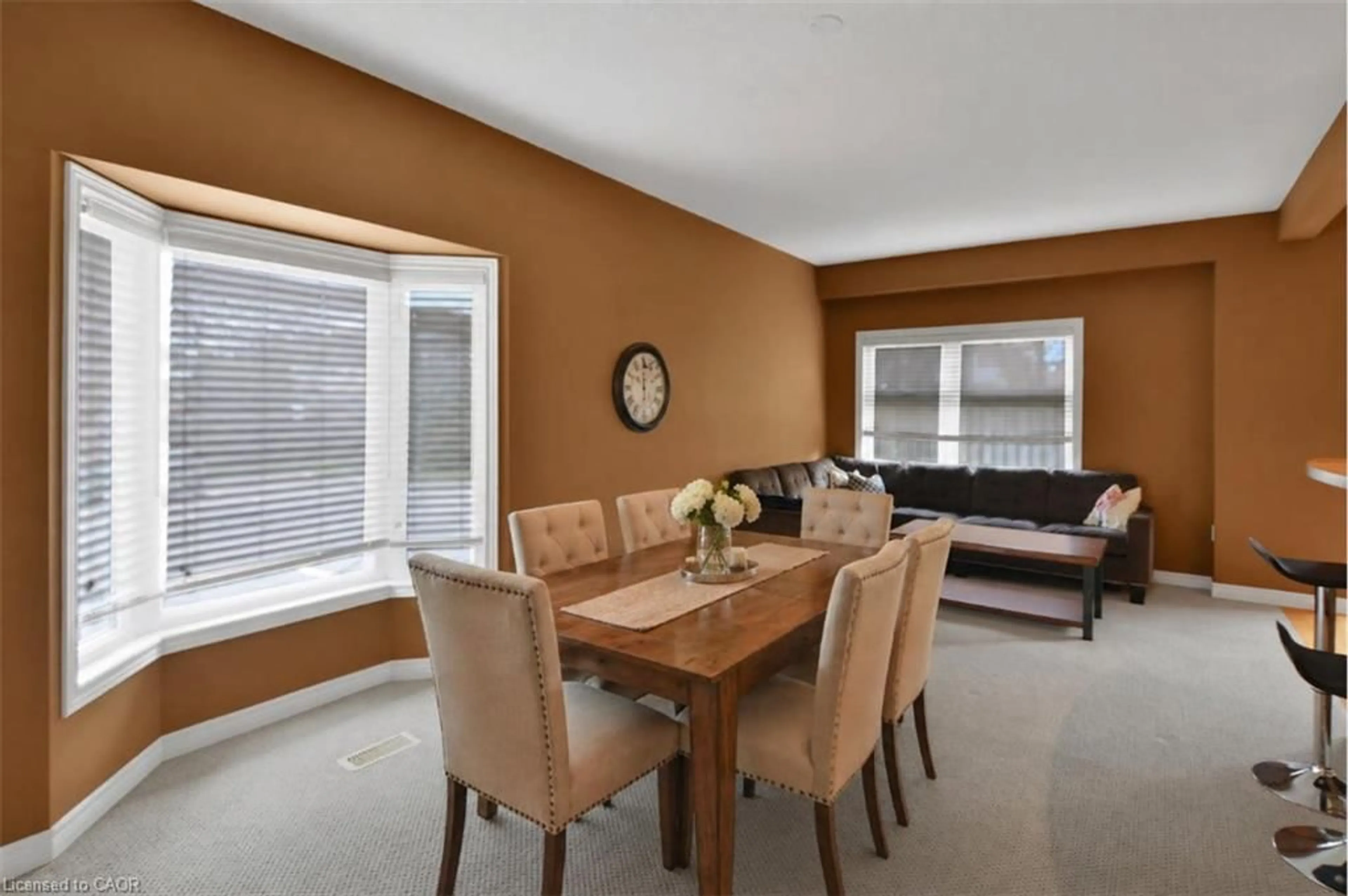 Dining room, ceramic/tile floor for 60 Cloverleaf Dr #43, Ancaster Ontario L9K 1S8
