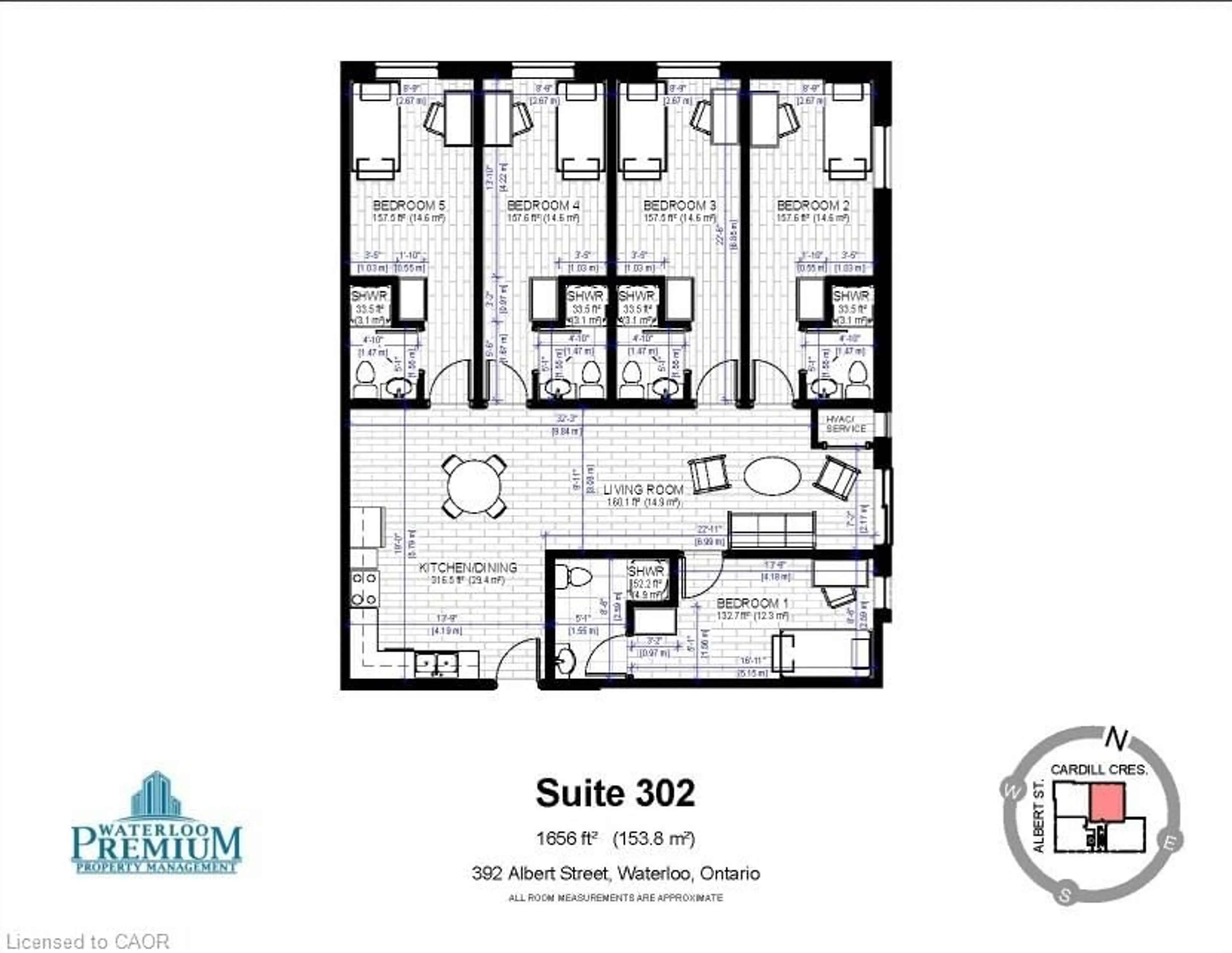 Floor plan for 392 Albert St #302, Waterloo Ontario N2L 3V1
