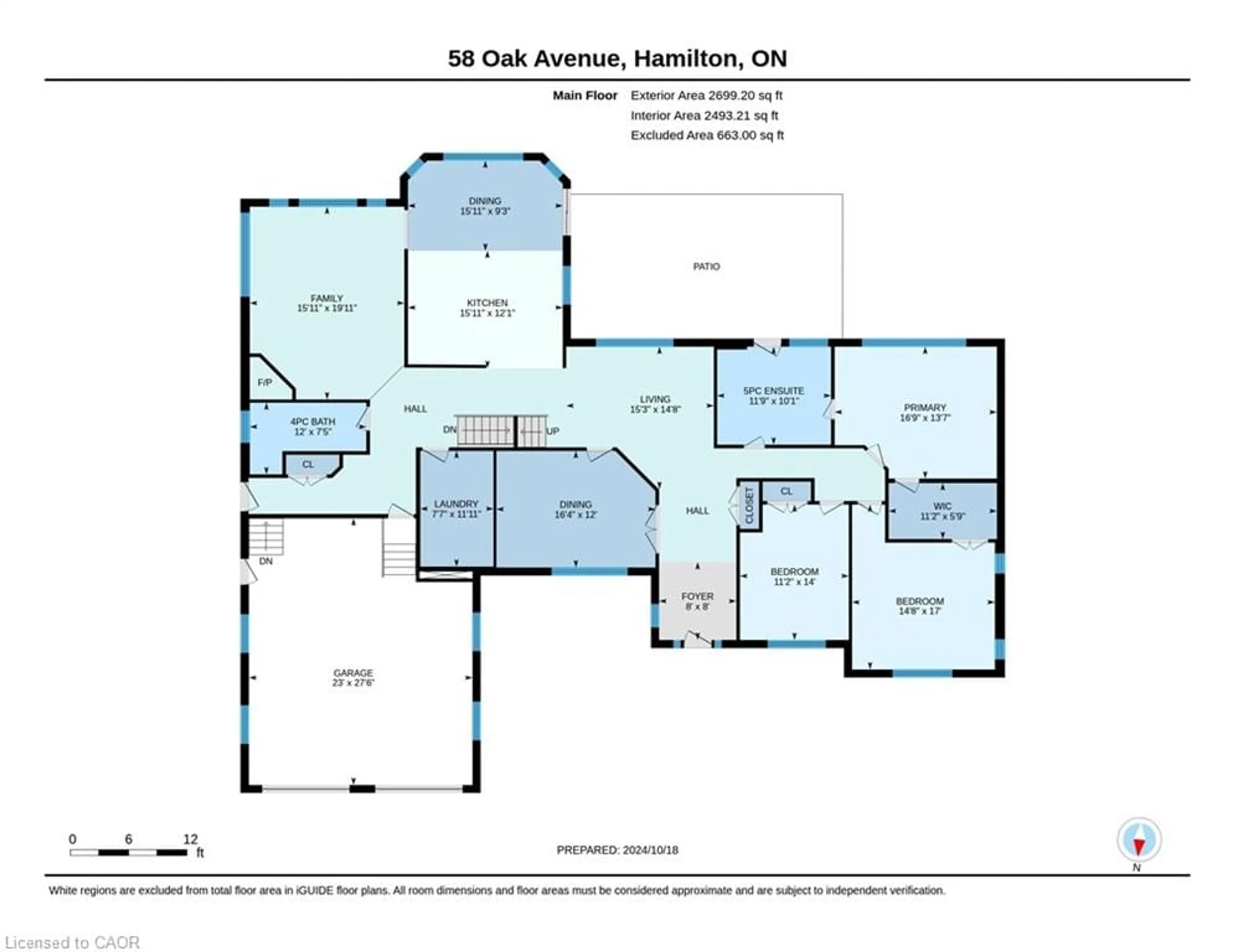 Floor plan for 58 Oak Ave, Dundas Ontario L9H 4Y9