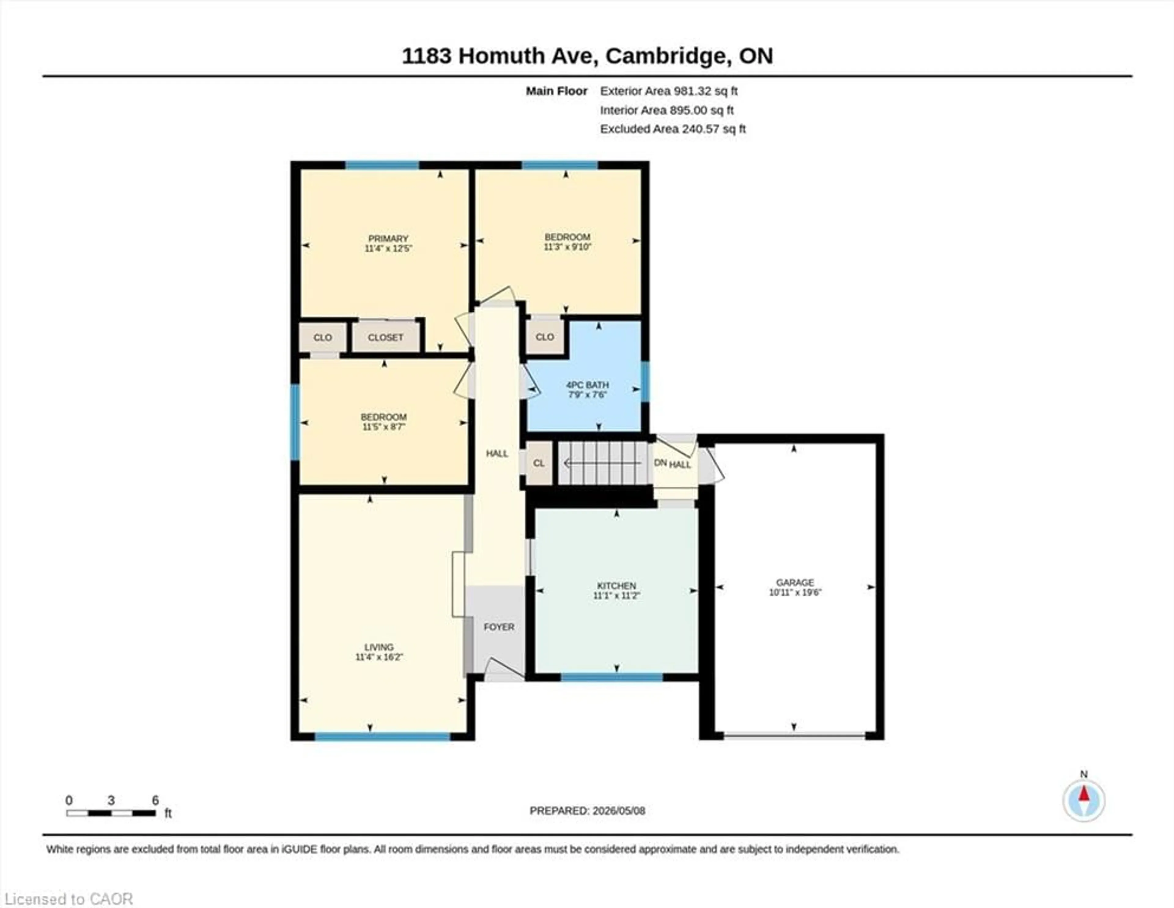 Floor plan for 1183 Homuth Ave, Cambridge Ontario N3H 2C8