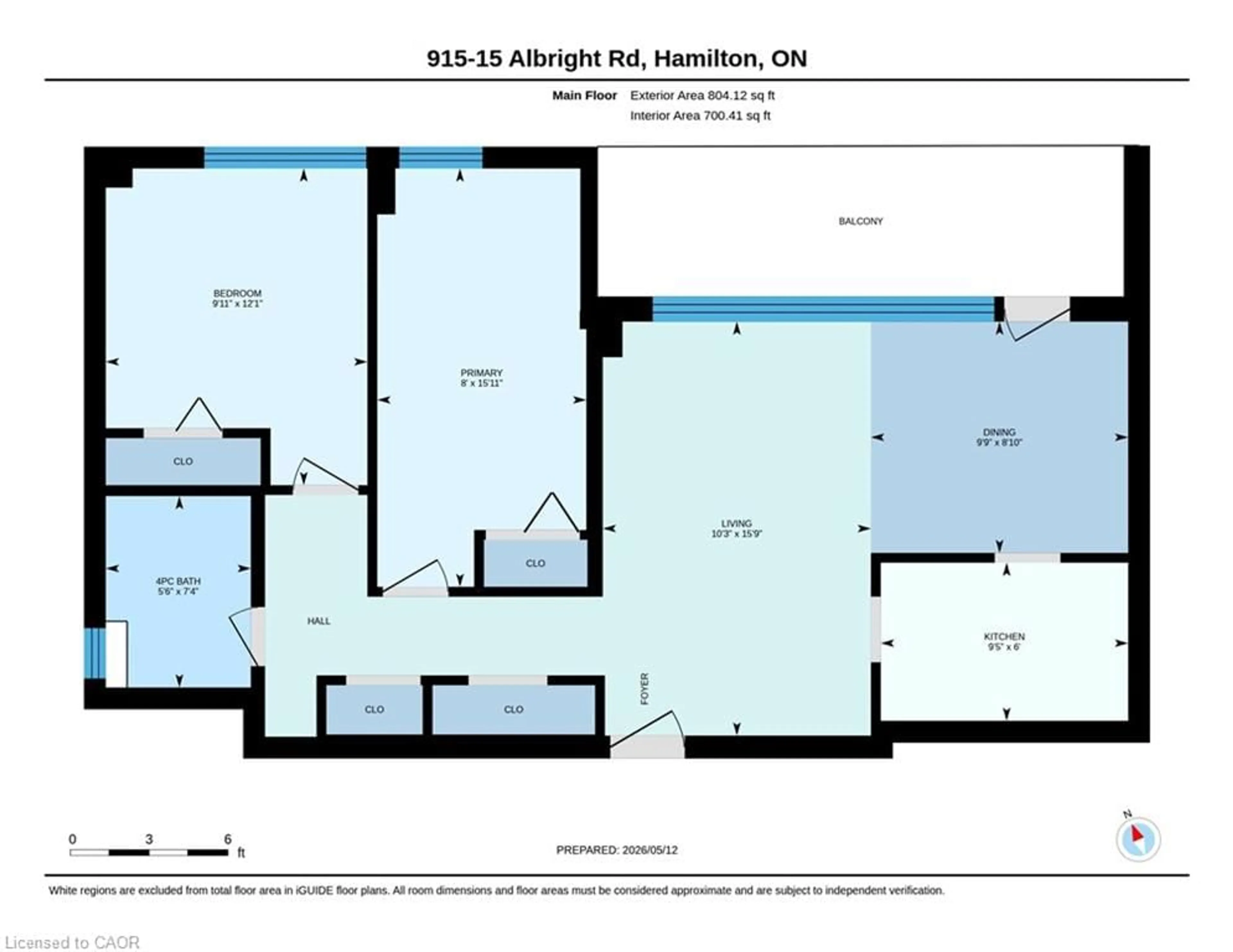 Floor plan for 15 Albright Rd #914, Hamilton Ontario L8K 5J2