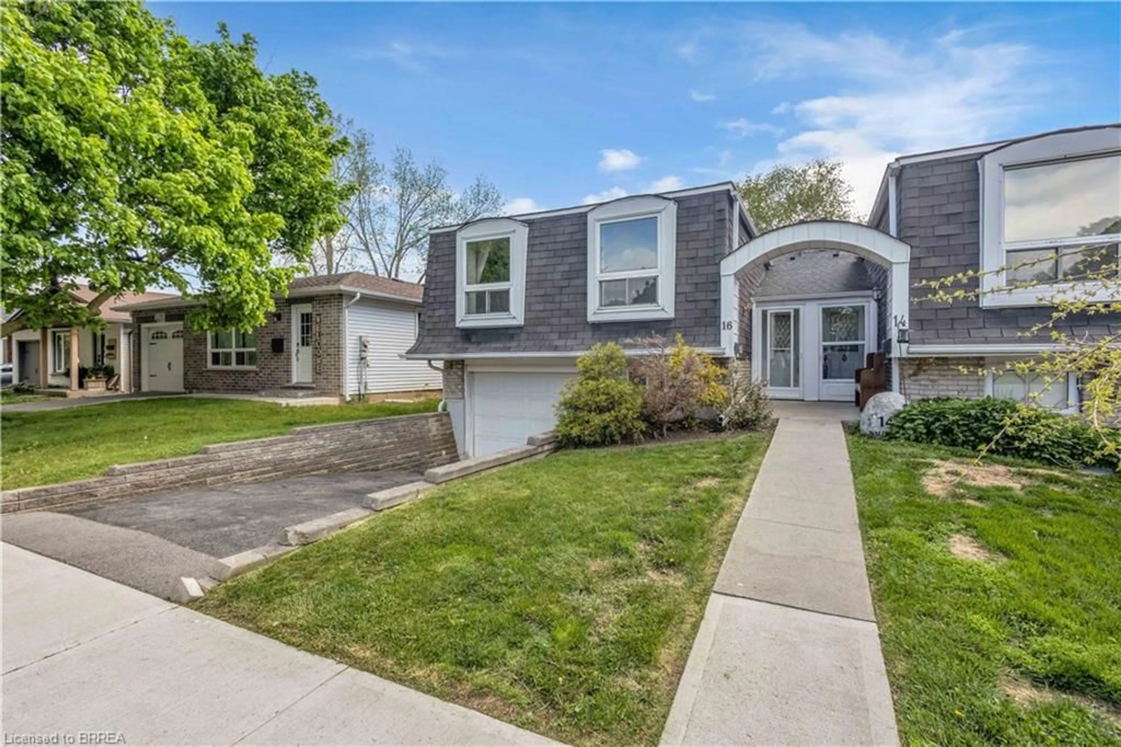 Home with brick exterior material, street for 16 Nautical Rd, Brantford Ontario N3P 1G6