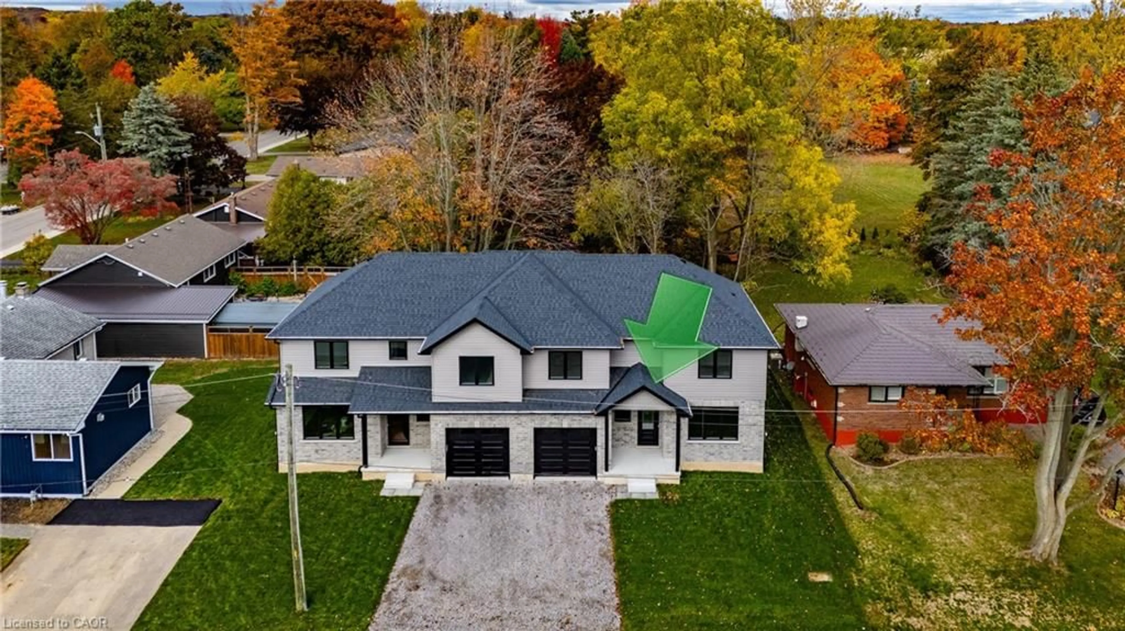 A pic from outside/outdoor area/front of a property/back of a property/a pic from drone, unknown for 5 Maple Ave, Port Dover Ontario N0A 1N6