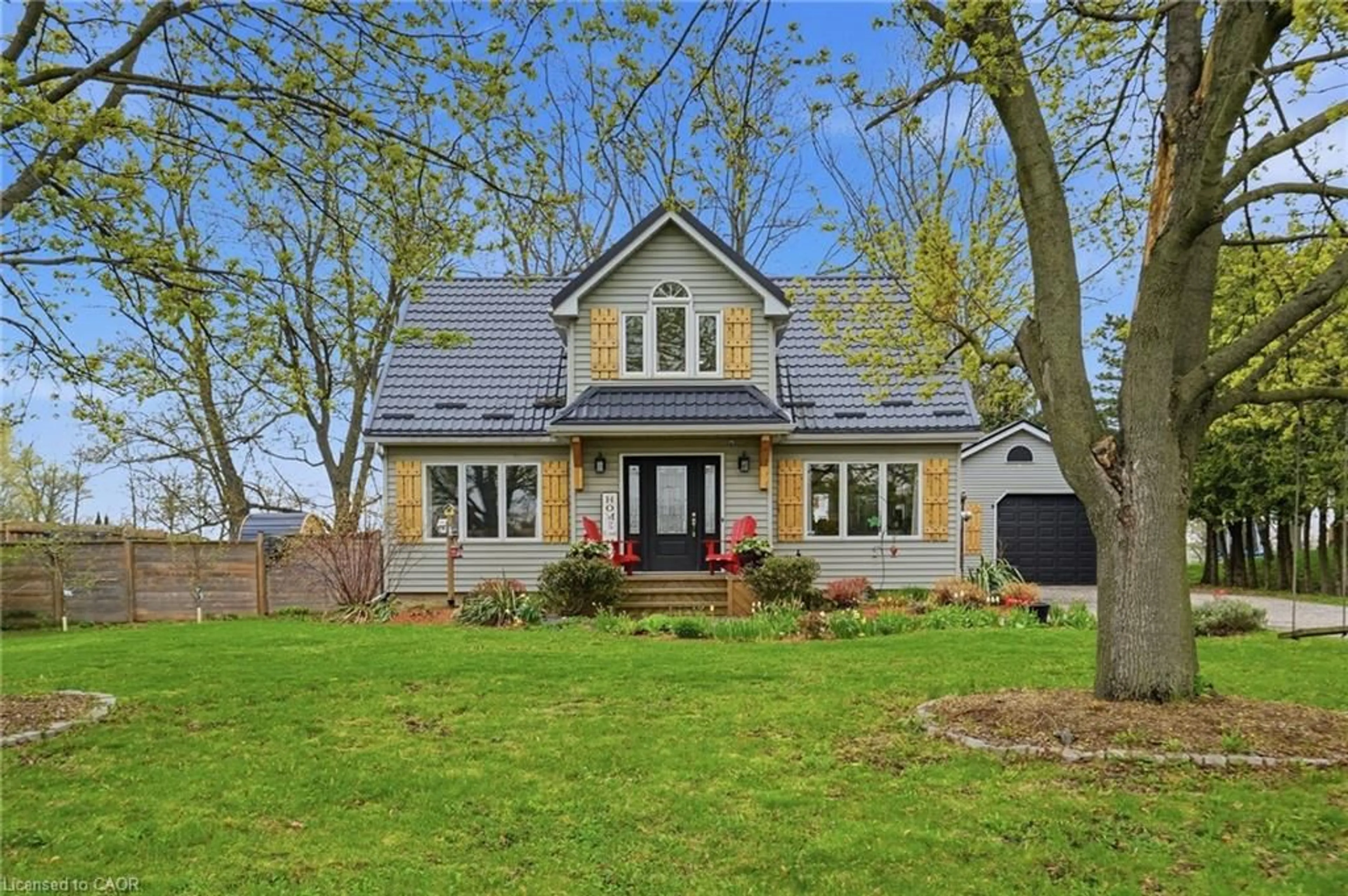 Home with vinyl exterior material, street for 27 Blossom Ave, Brantford Ontario N3T 5L9