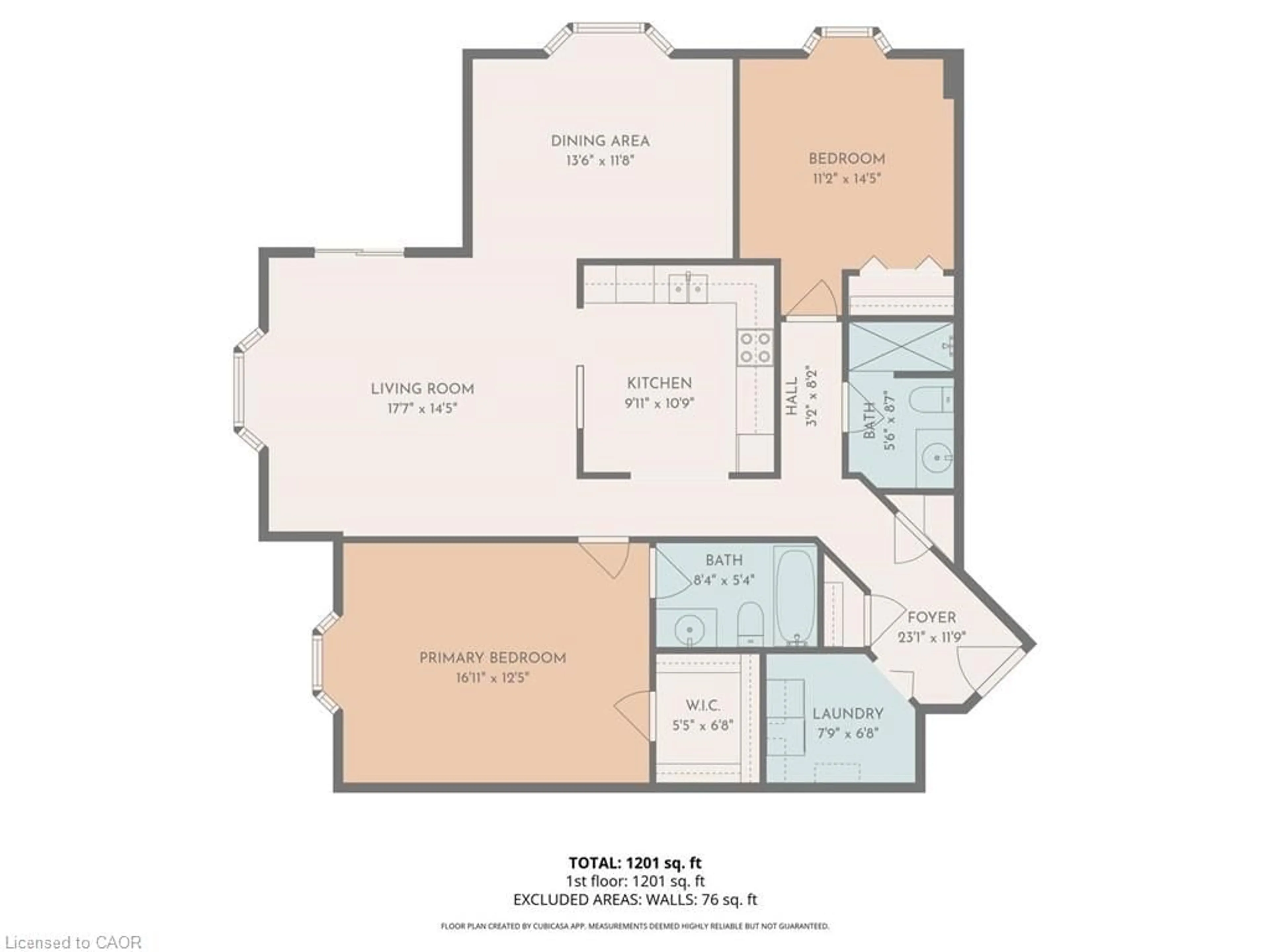 Floor plan for 8 Village Green Blvd #208, Stoney Creek Ontario L8G 5B8