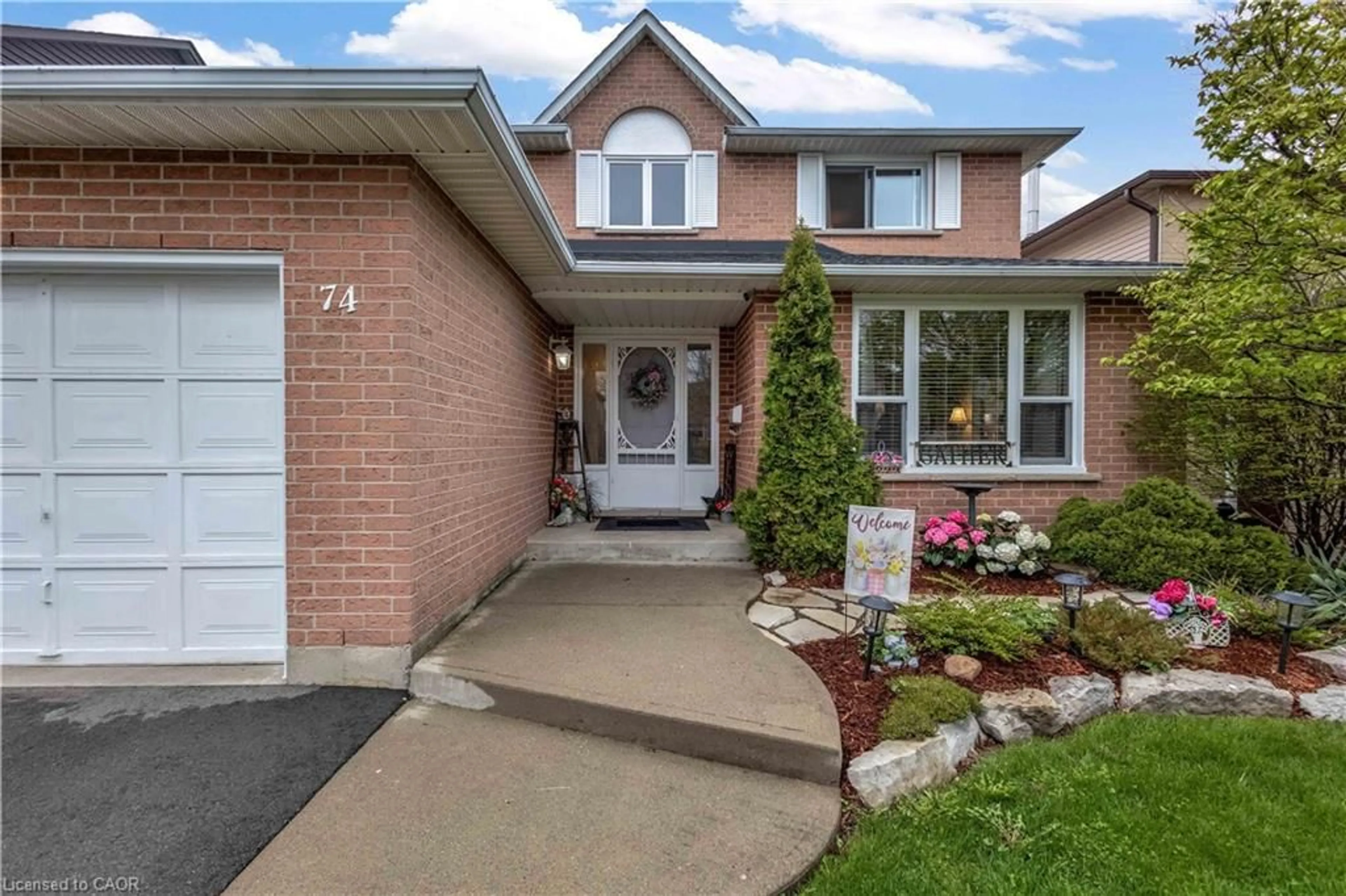 Home with brick exterior material, street for 74 Josephine Dr, Hamilton Ontario L9B 2B7