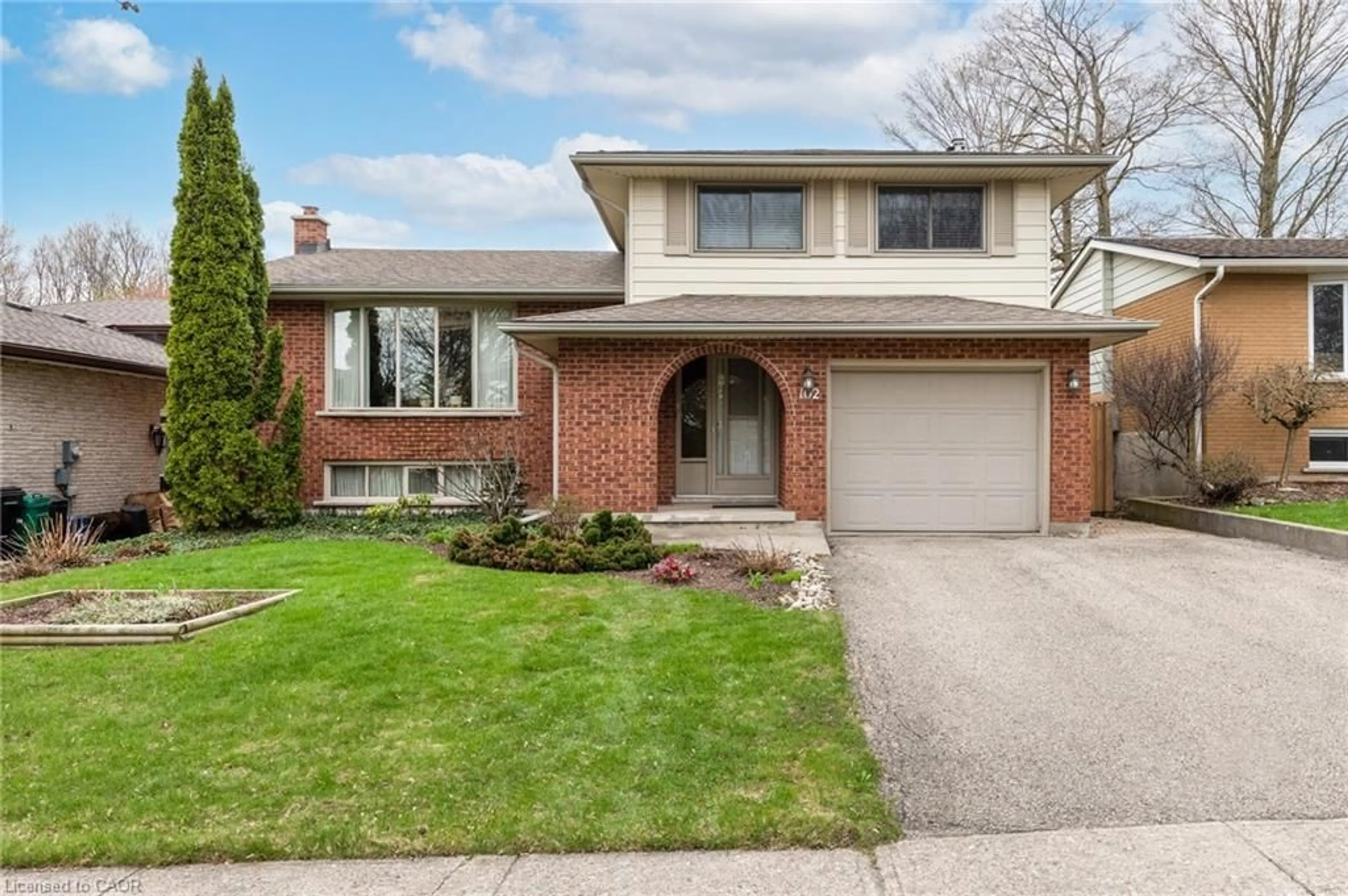 Home with brick exterior material, street for 102 Ripley Cres, Kitchener Ontario N2N 1V4