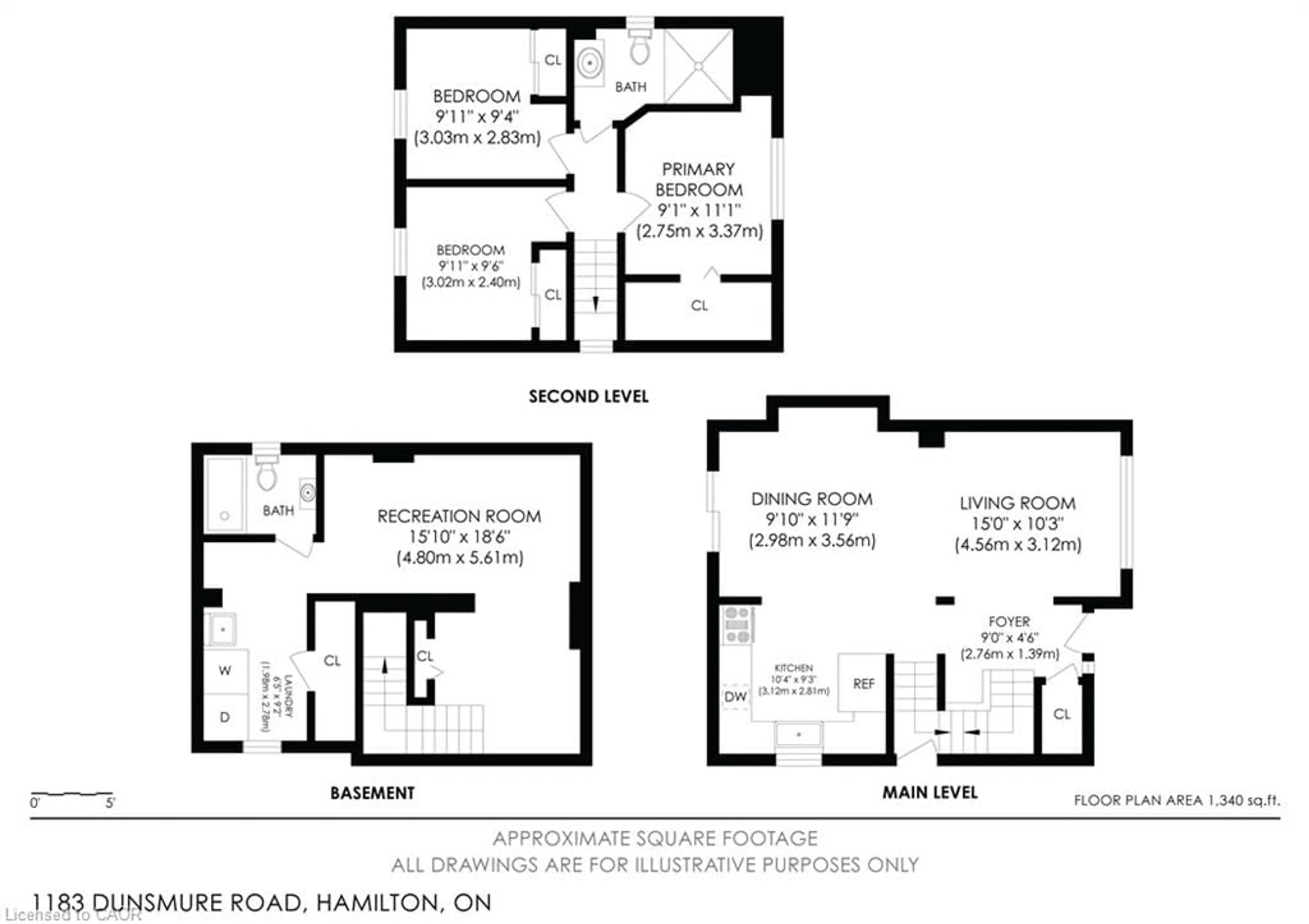 Floor plan for 1183 Dunsmure Rd, Hamilton Ontario L8H 1L1