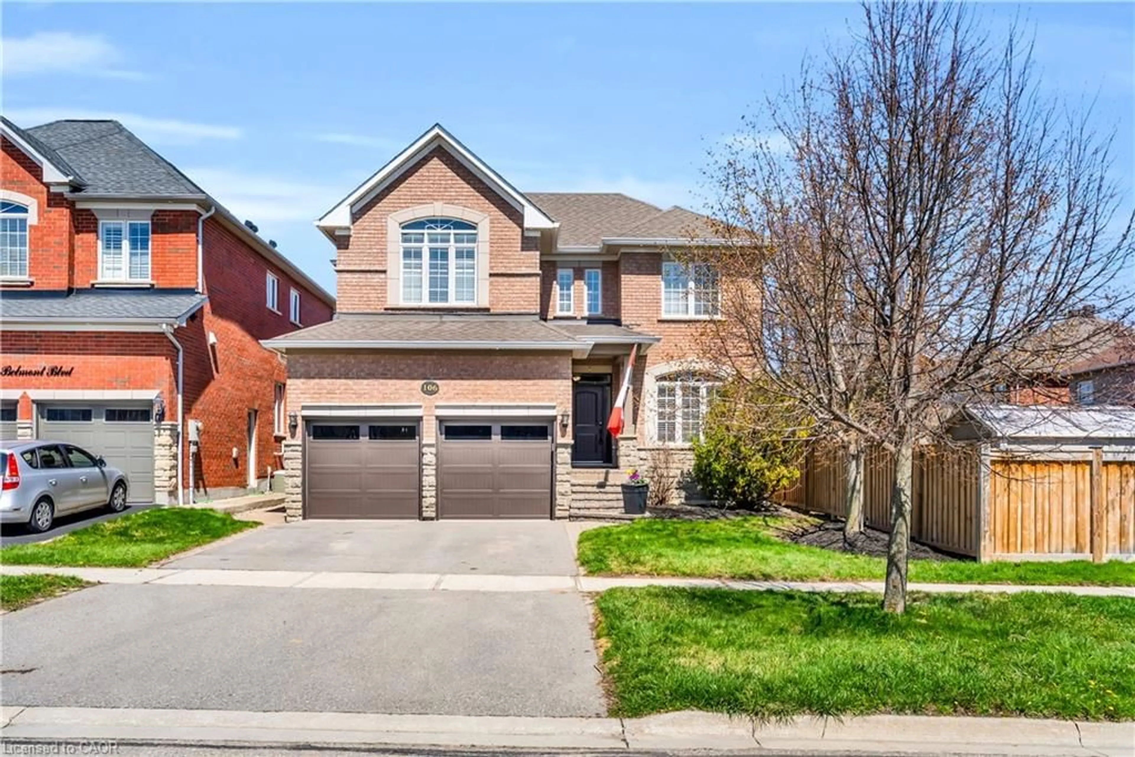 Home with brick exterior material, street for 106 Belmont Blvd, Georgetown Ontario L7G 6E3