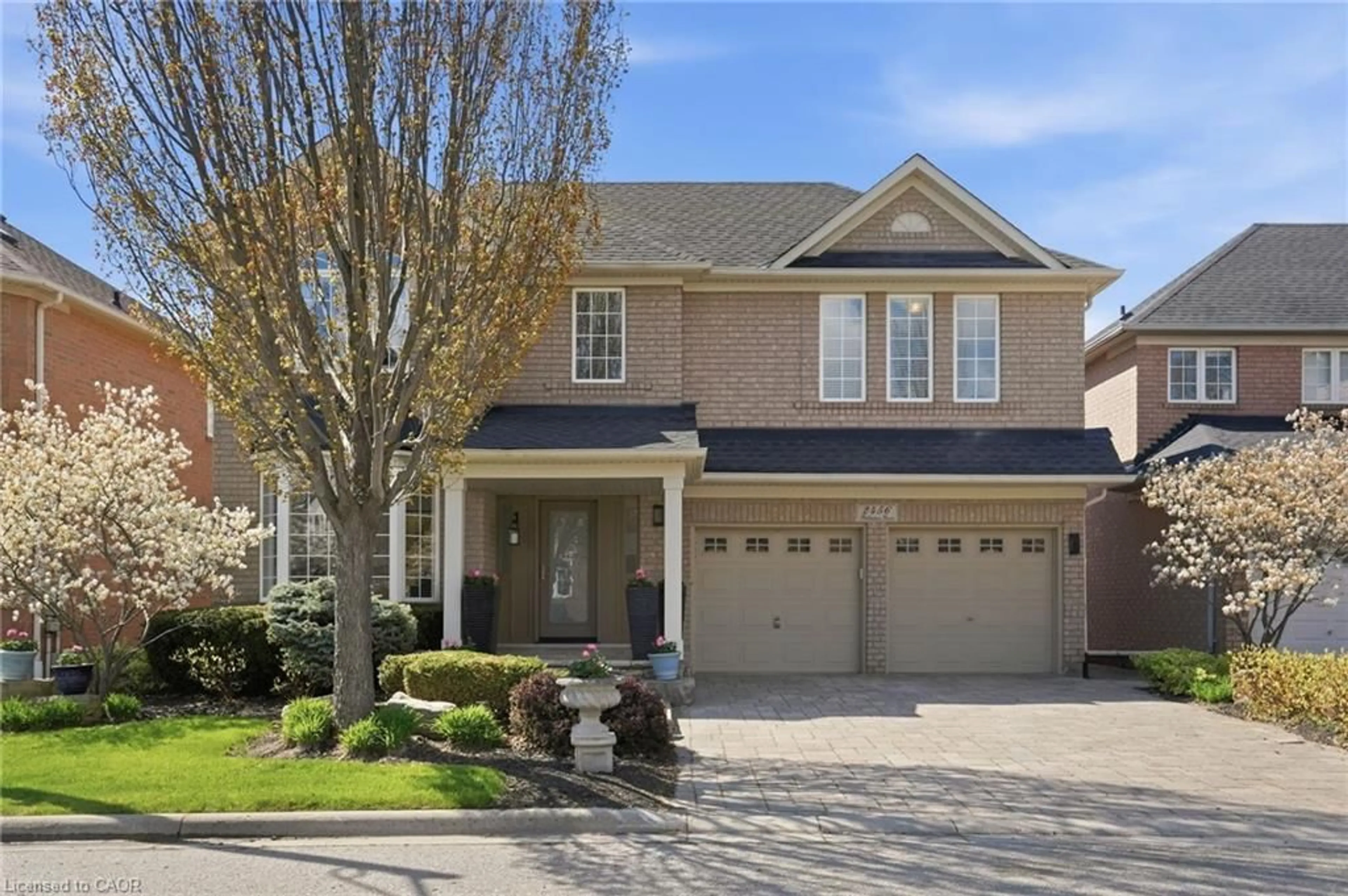 Home with brick exterior material, street for 2456 Pebblestone Crt, Oakville Ontario L6M 4C4