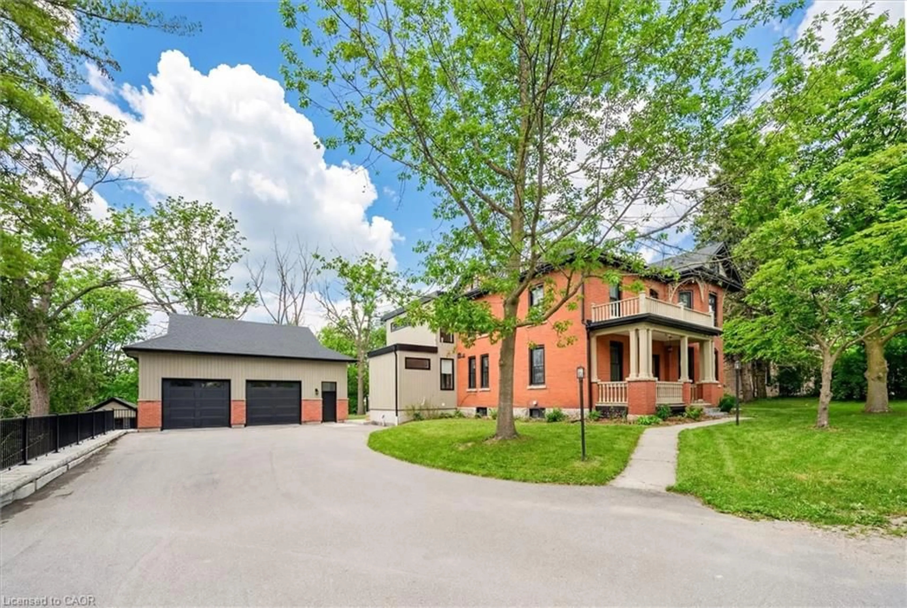 Home with brick exterior material, street for 292 Geddes St, Elora Ontario N0B 1S0