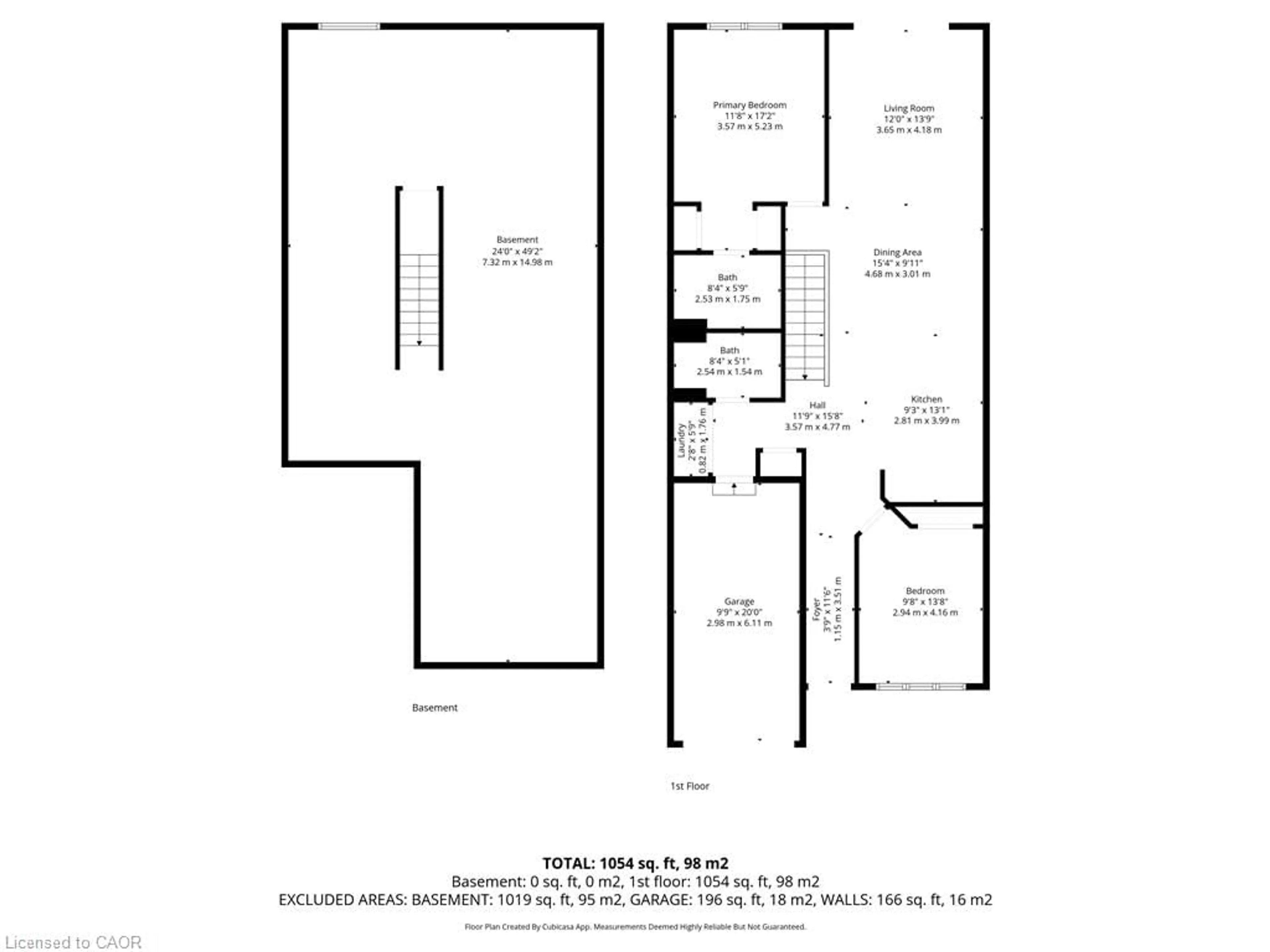 Floor plan for 127 Acacia Rd, Fonthill Ontario L0S 1E6