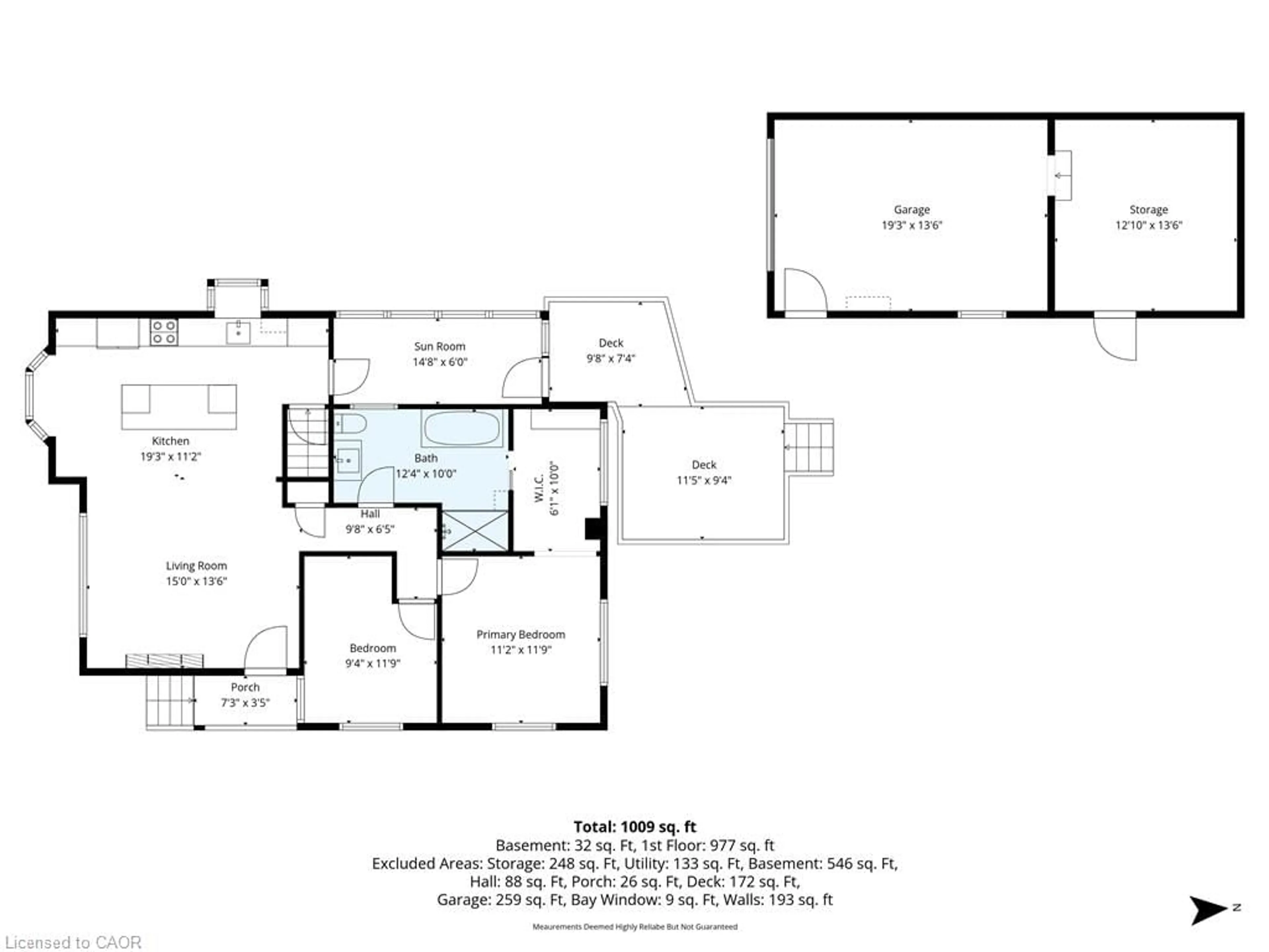 Floor plan for 711 Michigan Ave, Point Edward Ontario N7V 1G9