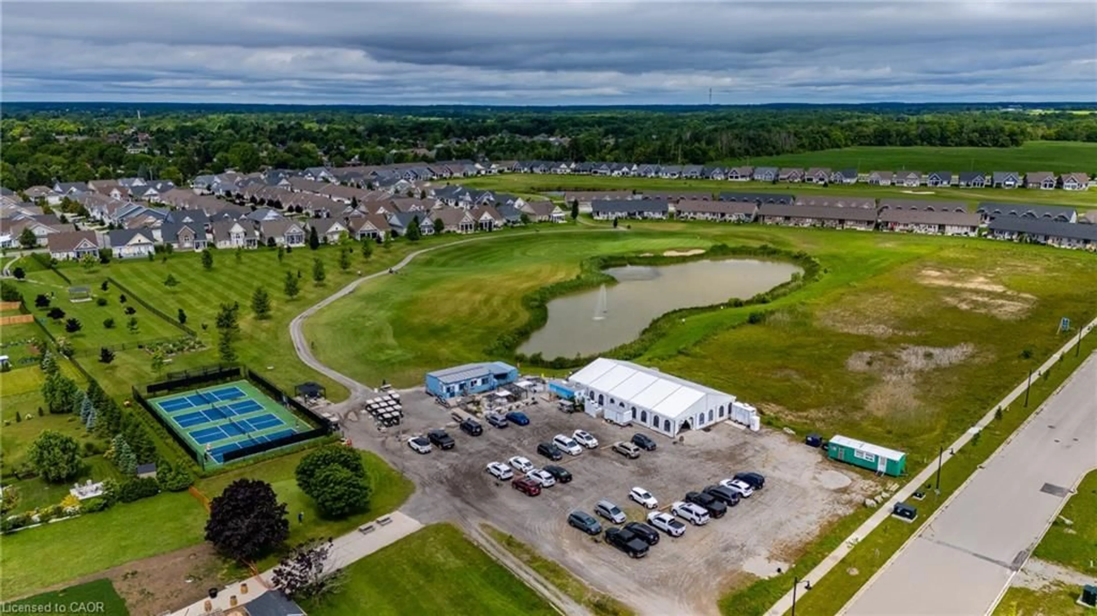 A pic from outside/outdoor area/front of a property/back of a property/a pic from drone, water/lake/river/ocean view for 86 Regatta Dr, Port Dover Ontario N0A 1N3