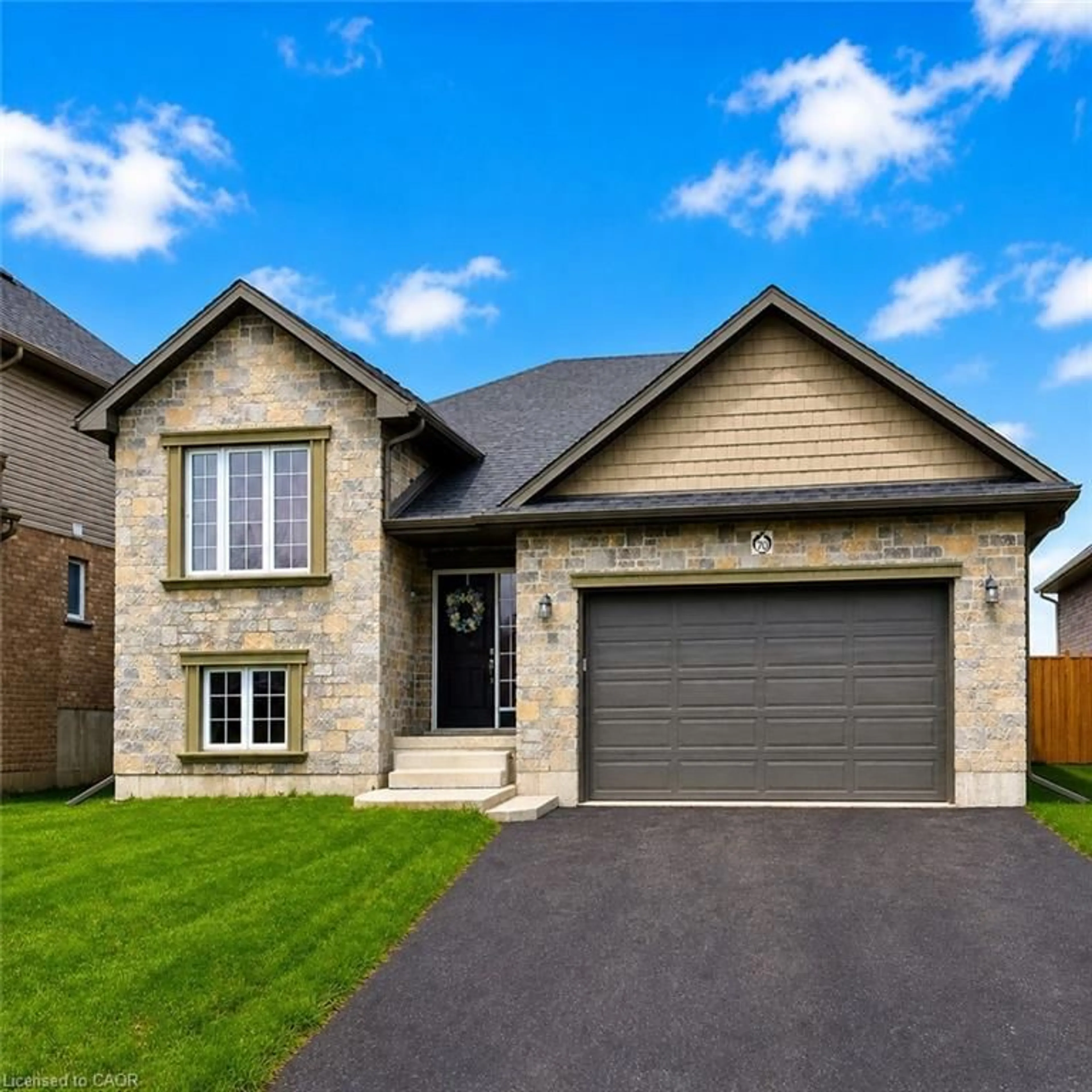 Home with brick exterior material, street for 70 Halliday Dr, Tavistock Ontario N0B 2R0
