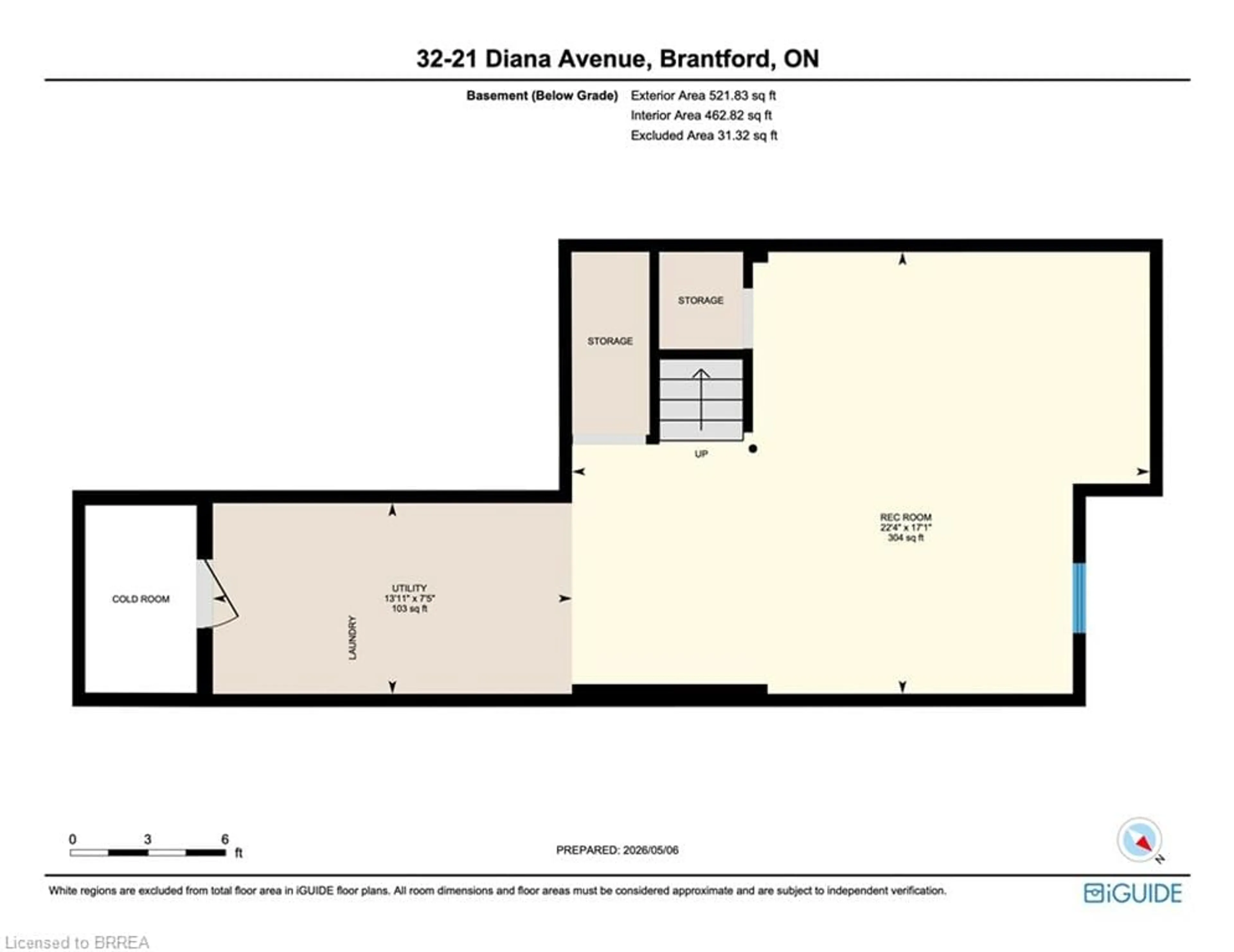 Floor plan for 21 Diana Ave #32, Brantford Ontario N3T 0G7