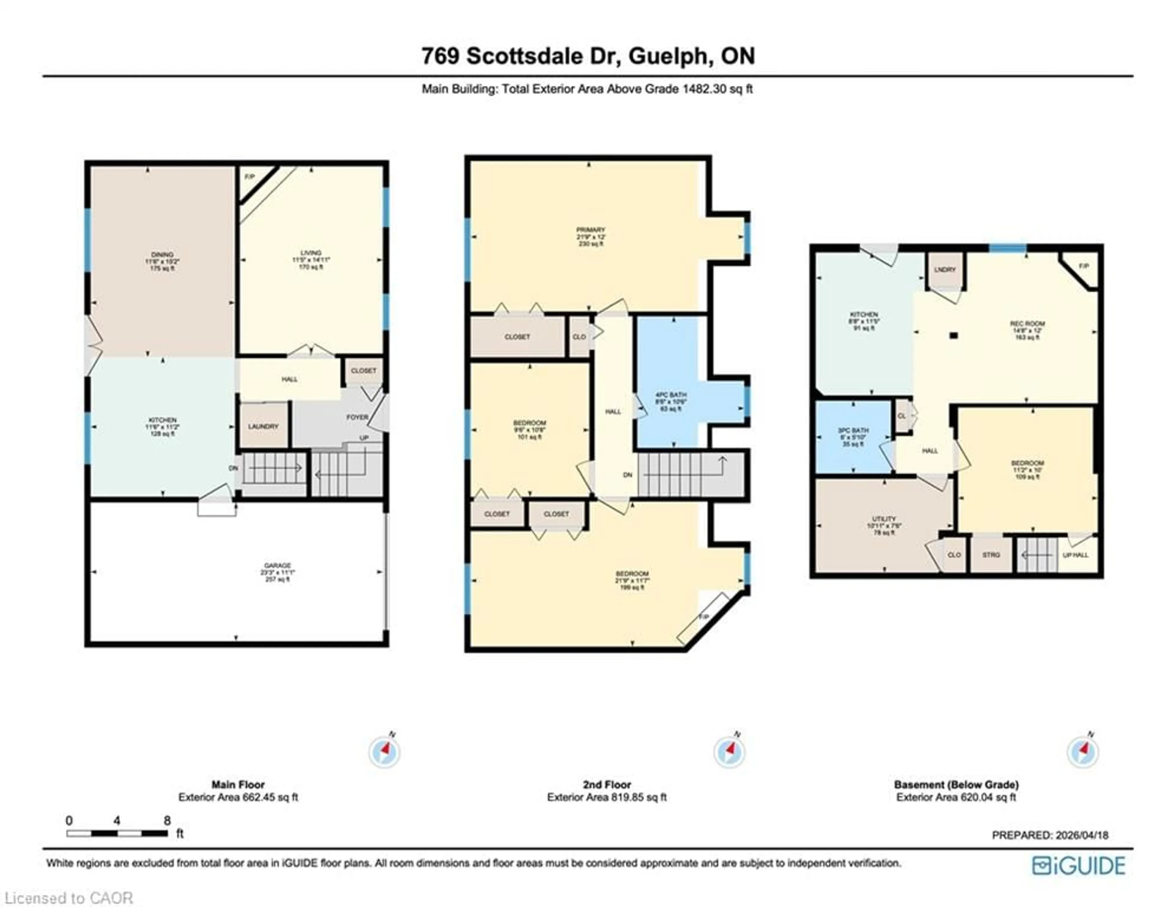 Floor plan for 769 Scottsdale Dr, Guelph Ontario N1G 3N7