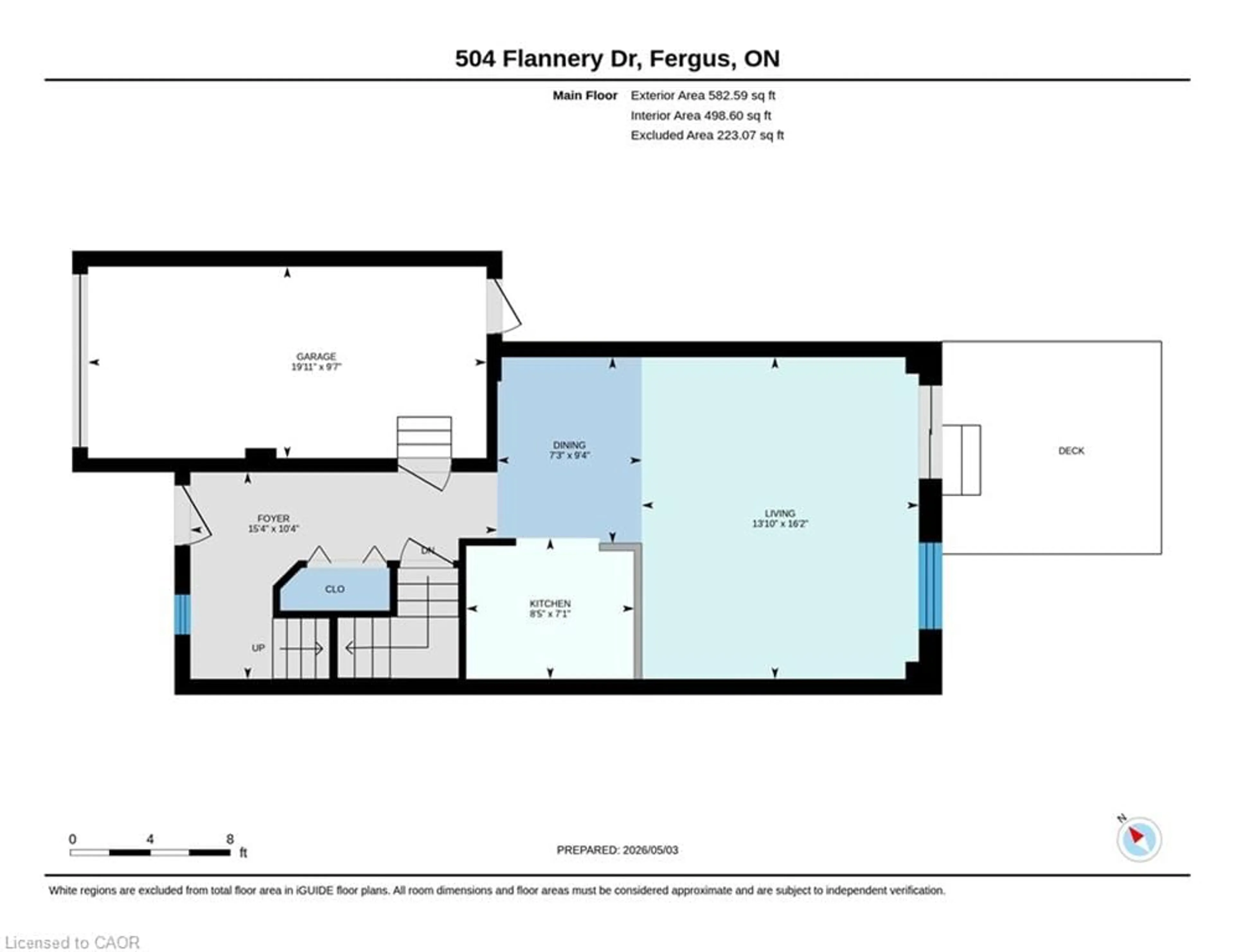 Floor plan for 504 Flannery Dr, Fergus Ontario N1M 3P2