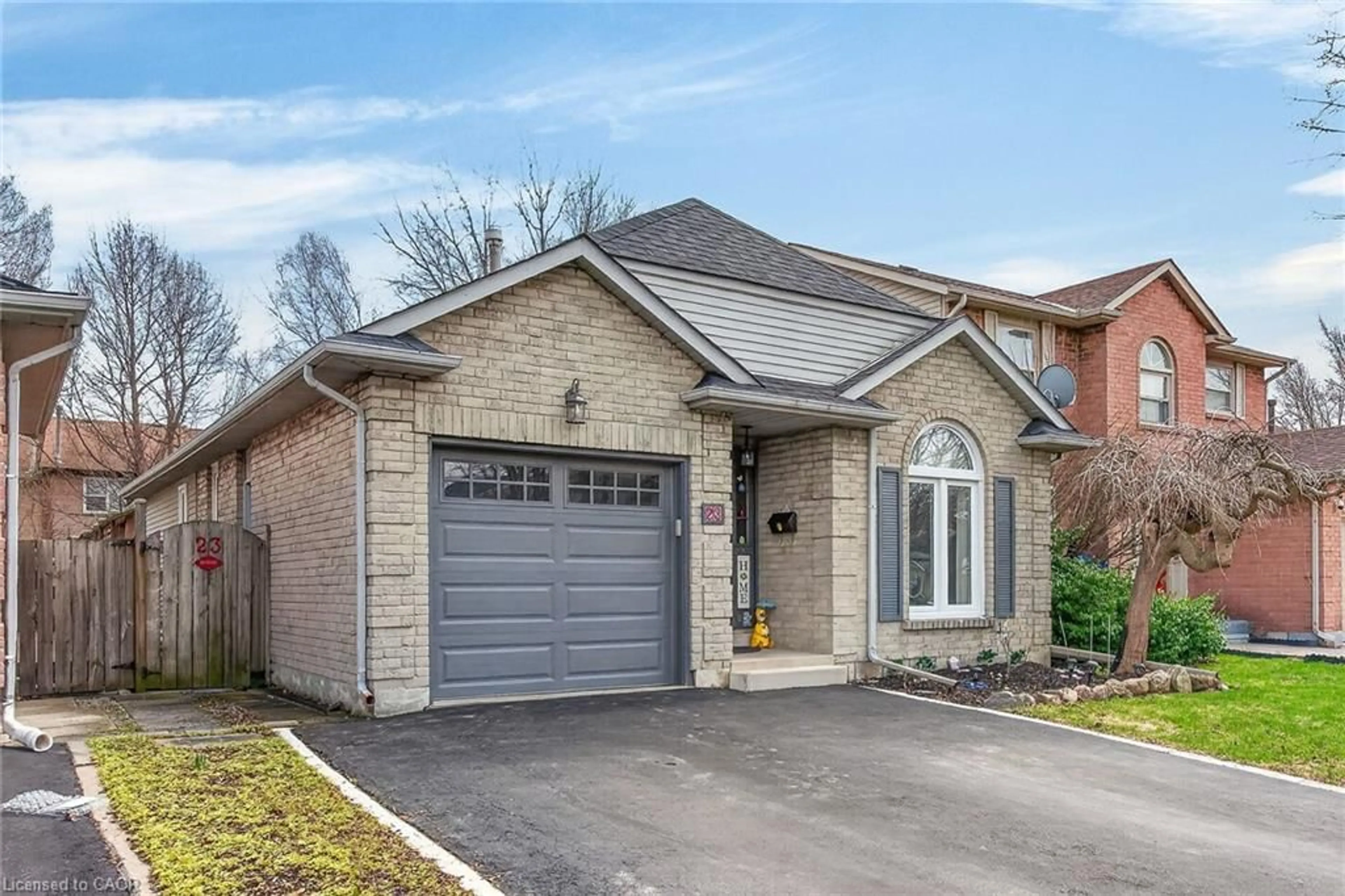 Home with brick exterior material, street for 23 Juliebeth Dr, Hamilton Ontario L9B 2N6