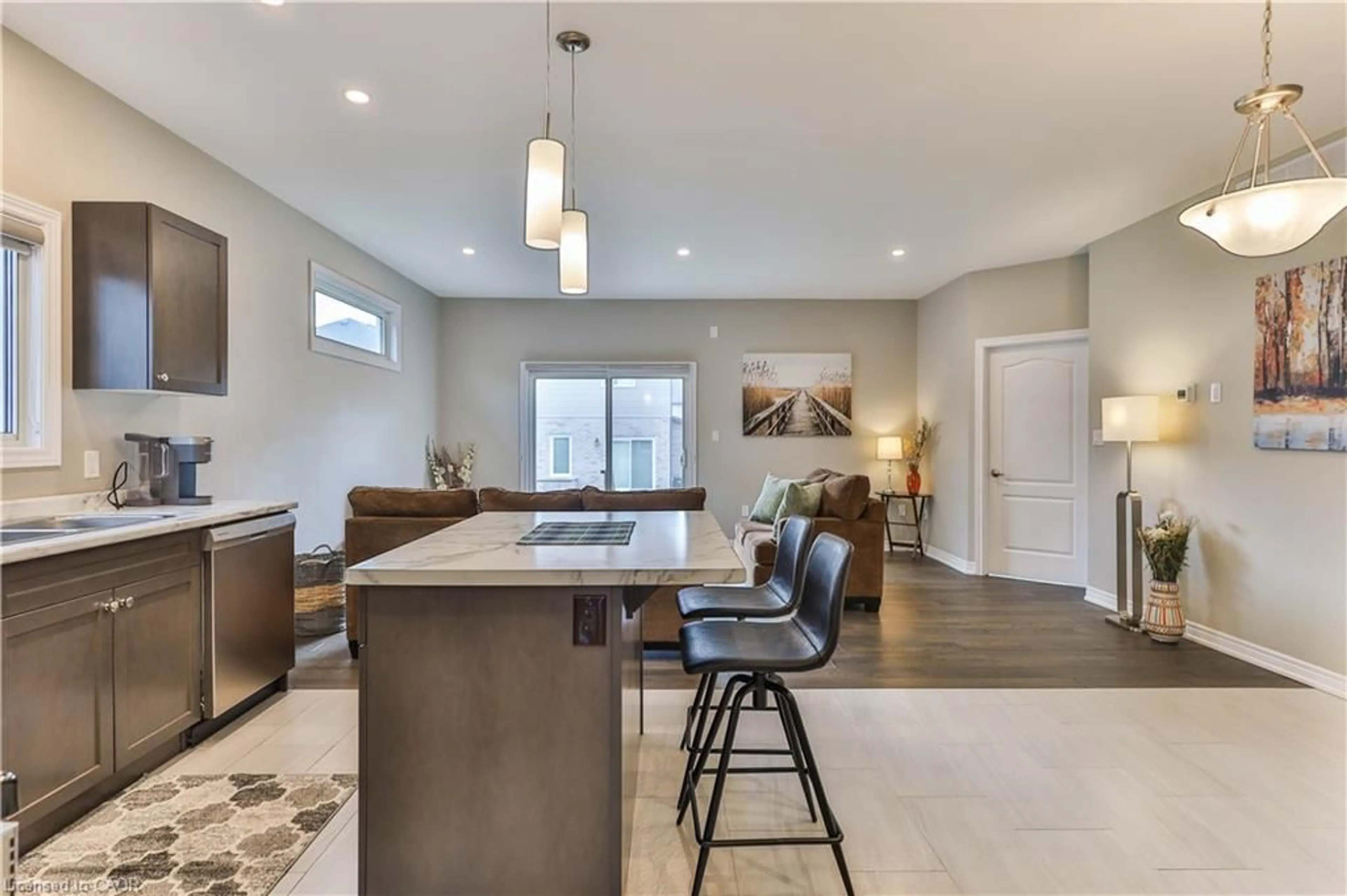 Open concept kitchen, ceramic/tile floor for 11 Tucker St, Thorold Ontario L2V 0G3
