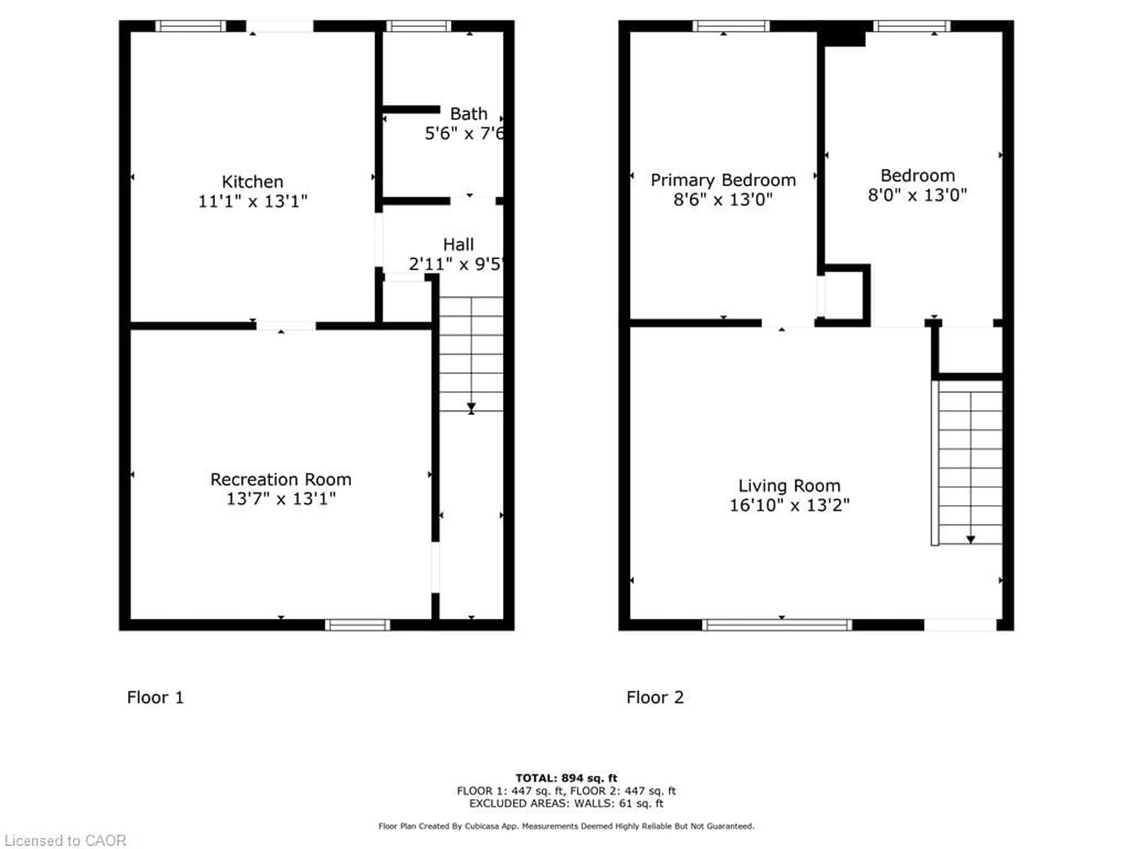 Floor plan for 24 Macklin St, Hamilton Ontario L8S 3S1