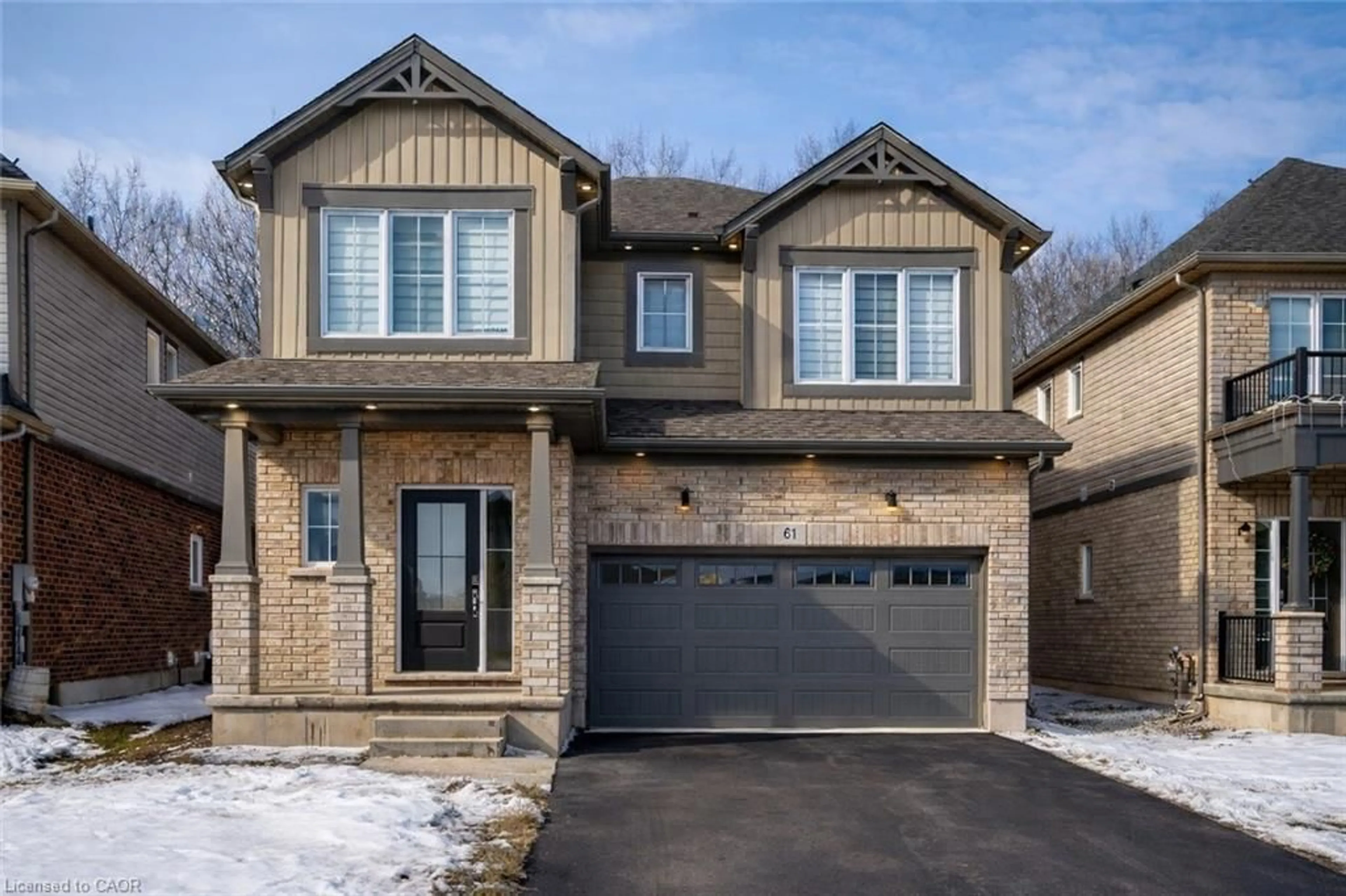 Home with brick exterior material, street for 61 Wilson Dr, Thorold Ontario L2V 0M4