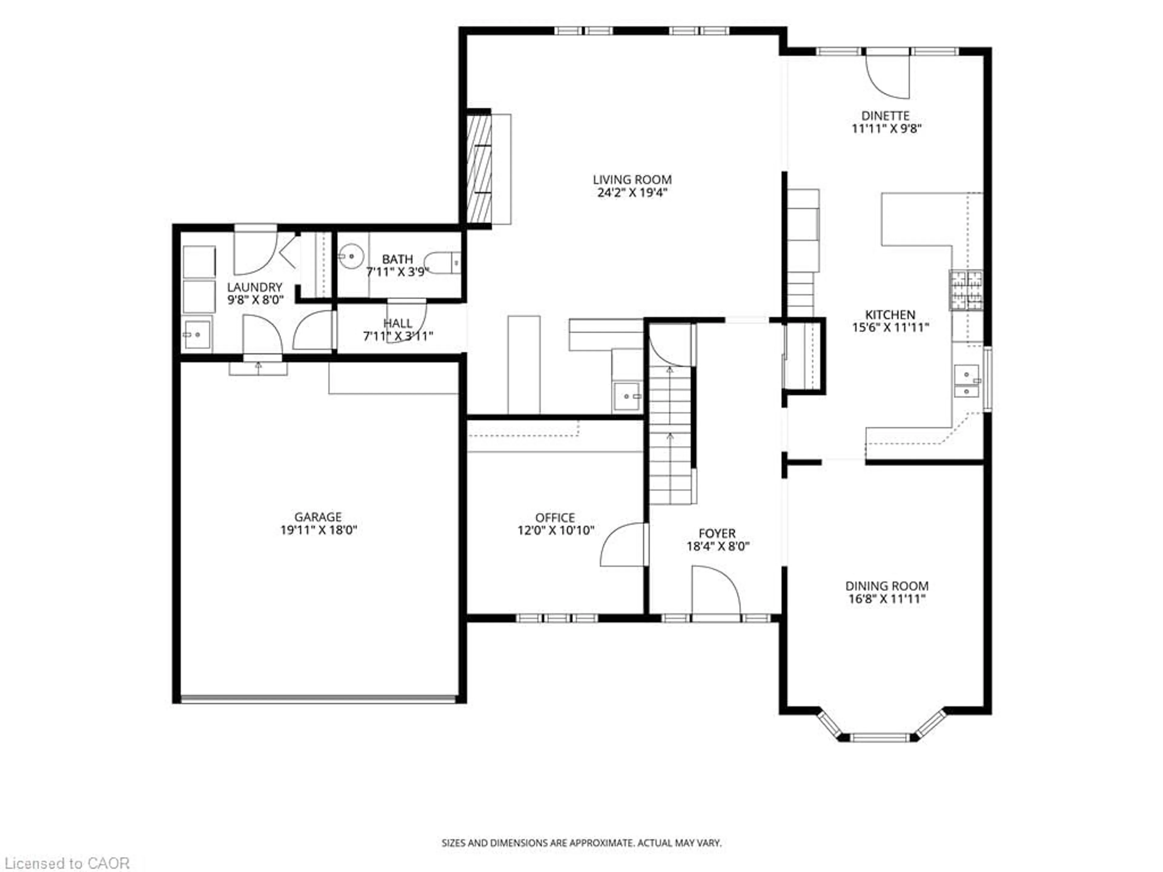 Floor plan for 20 Tamwood Crt, Stoney Creek Ontario L8J 2L2
