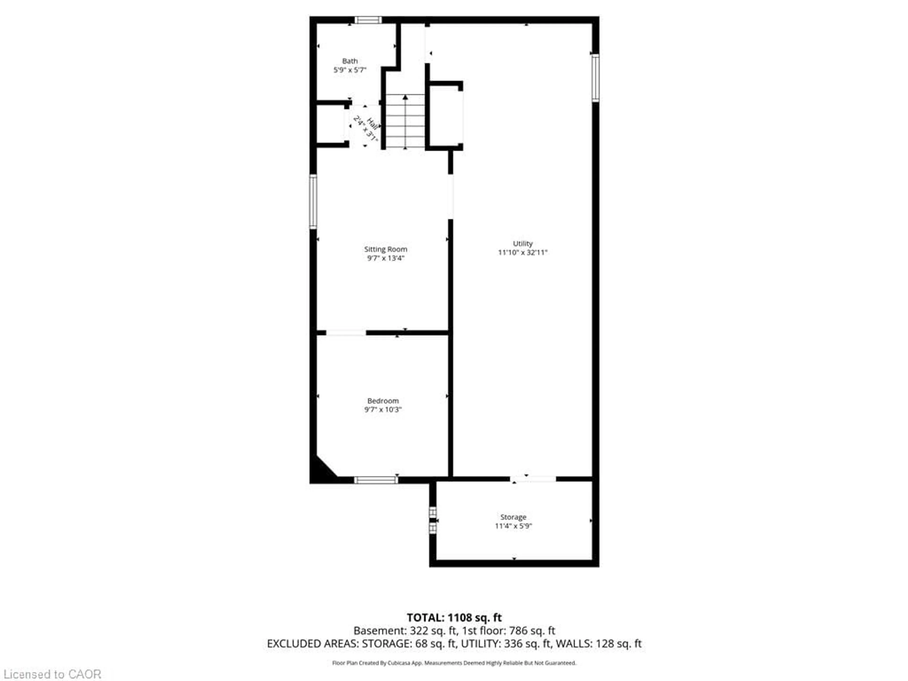 Floor plan for 33 Huxley Ave, Hamilton Ontario L8H 4P1