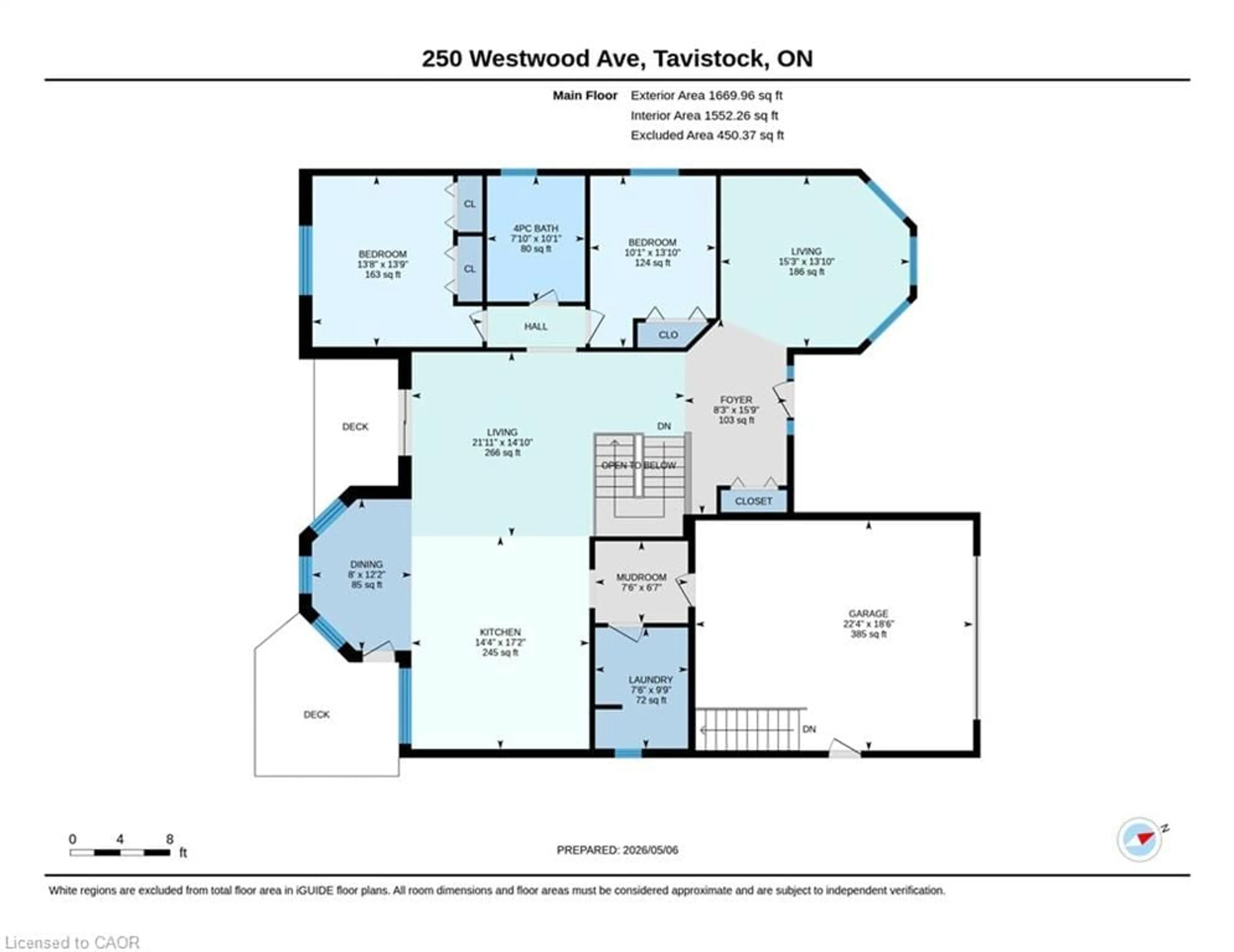 Floor plan for 250 Westwood Ave, Tavistock Ontario N0B 2R0