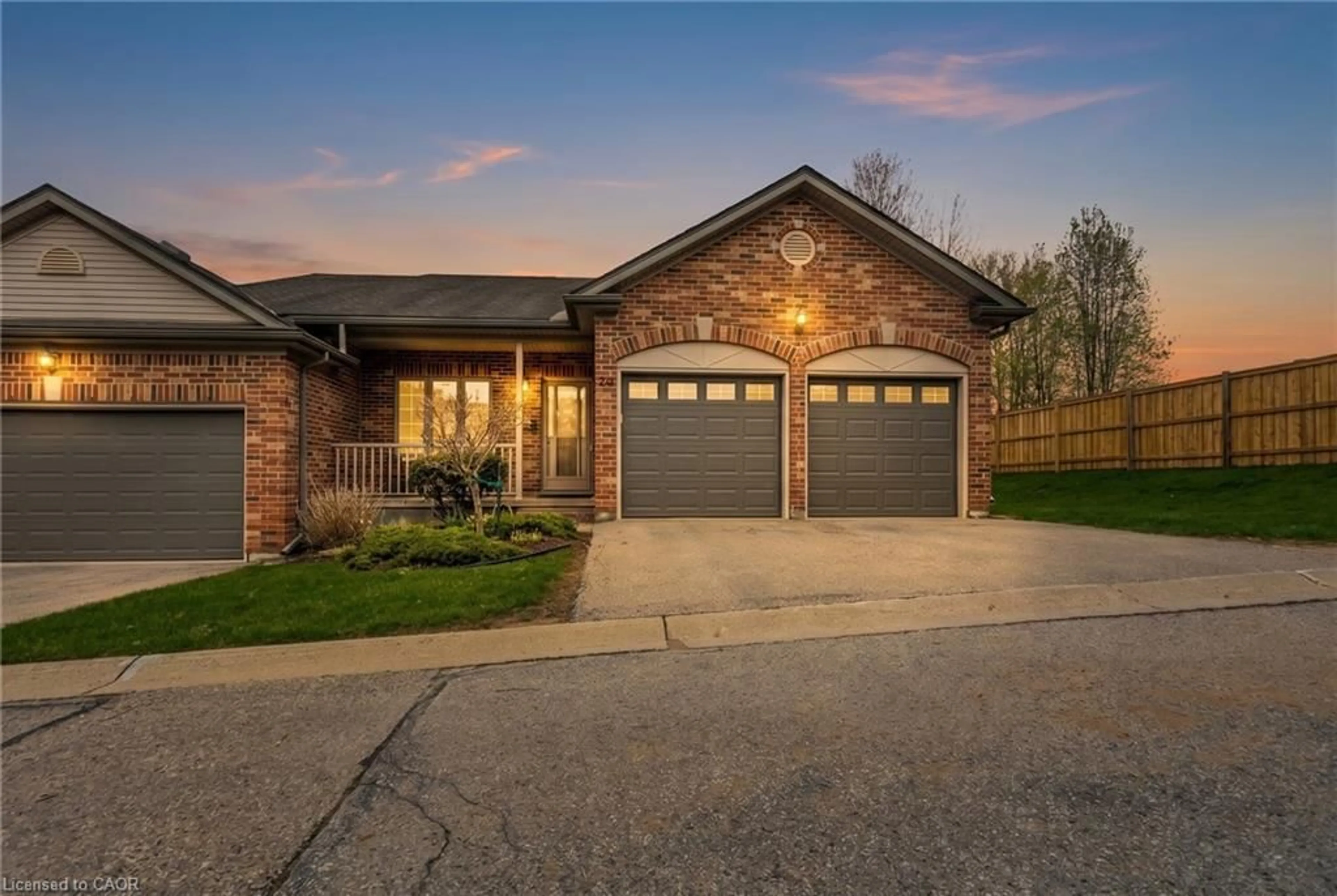 Home with brick exterior material, street for 513 Nova Scotia Crt #10, Woodstock Ontario N4S 8Z3