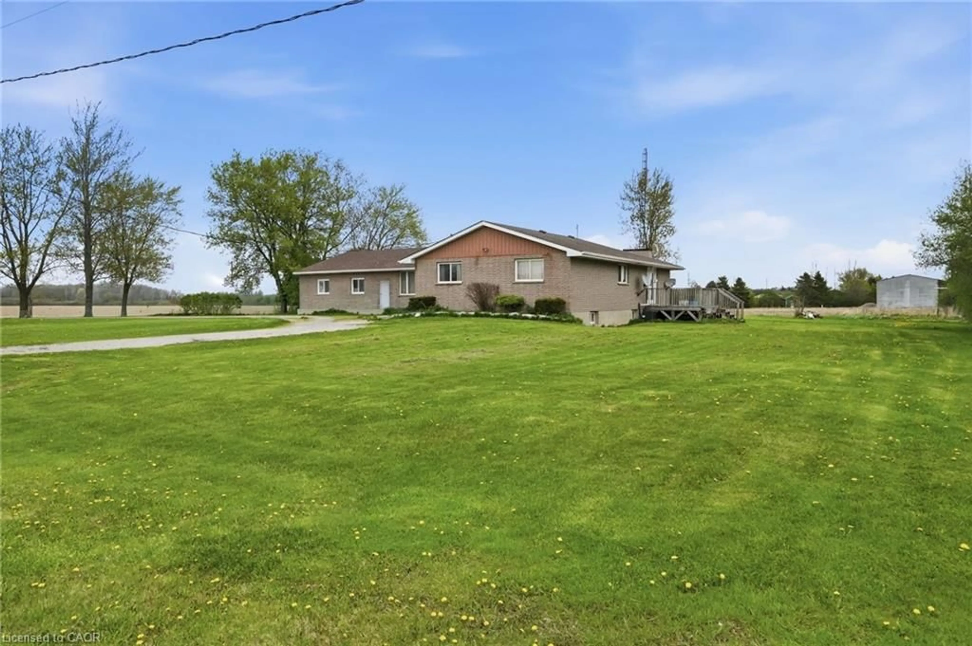 A pic from outside/outdoor area/front of a property/back of a property/a pic from drone, water/lake/river/ocean view for 2264 Regional Rd 55, Hagersville Ontario N0A 1H0